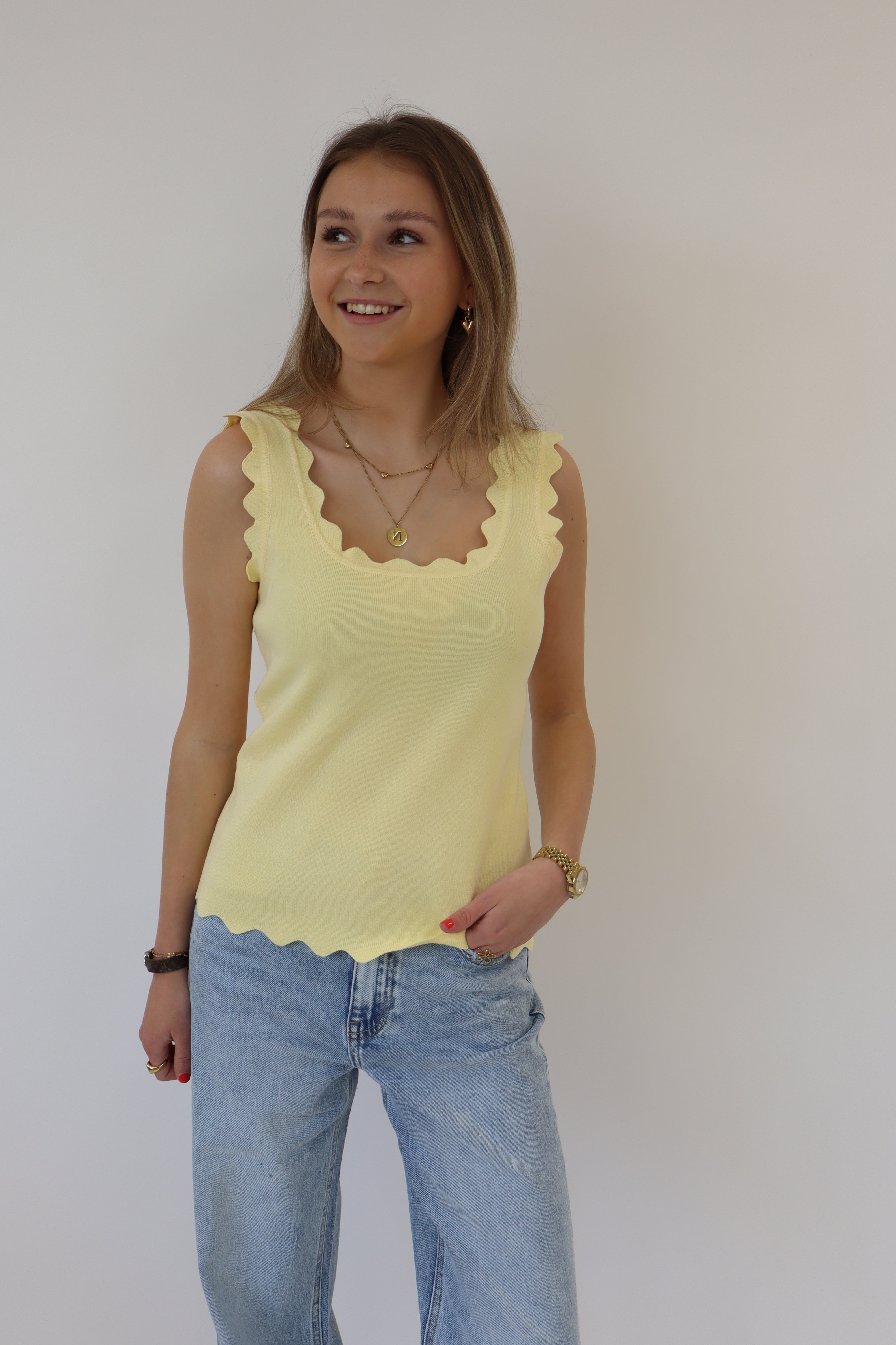 Gaia Basic Top Geel