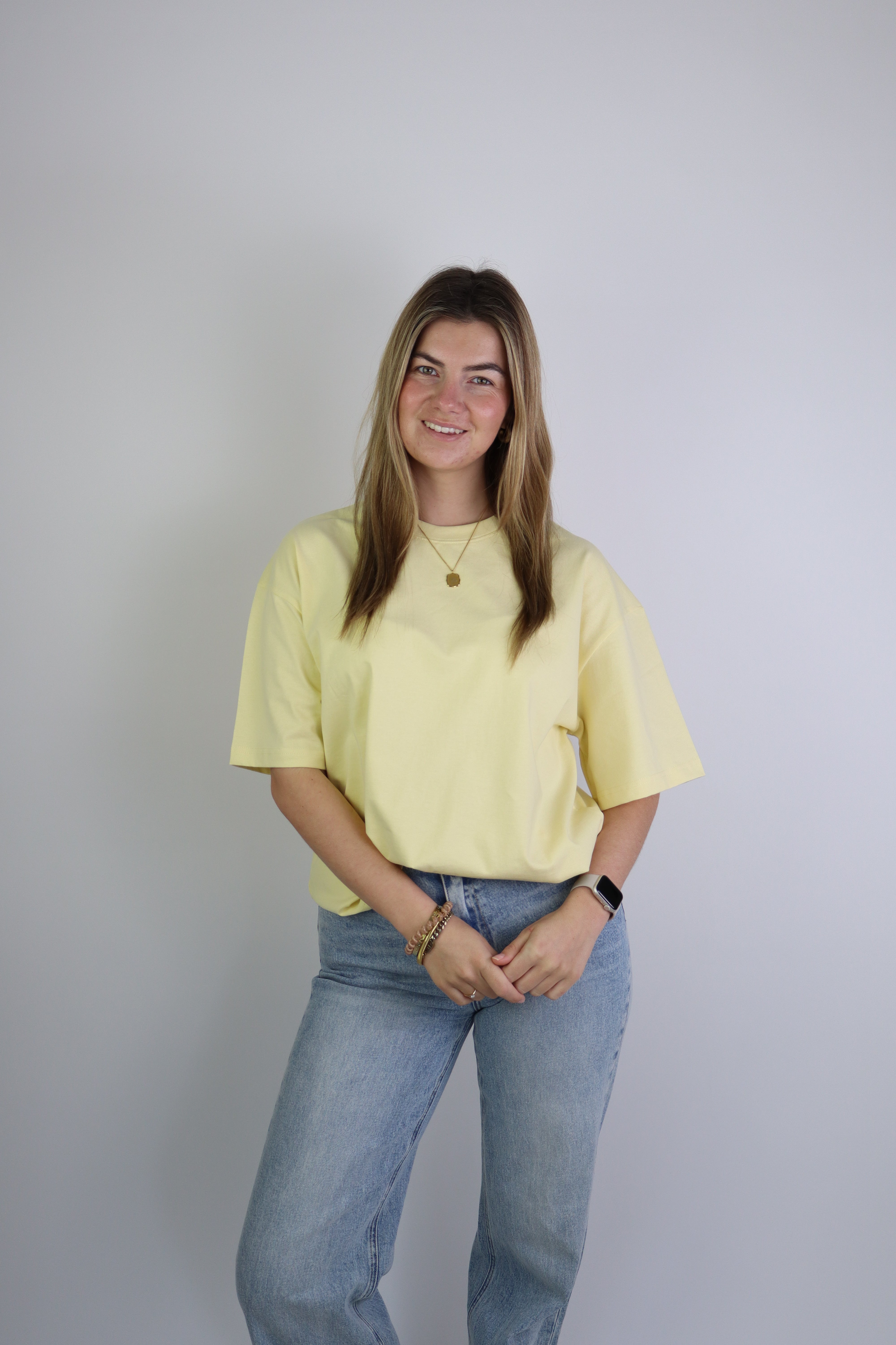 Lucce Basic Tee Geel