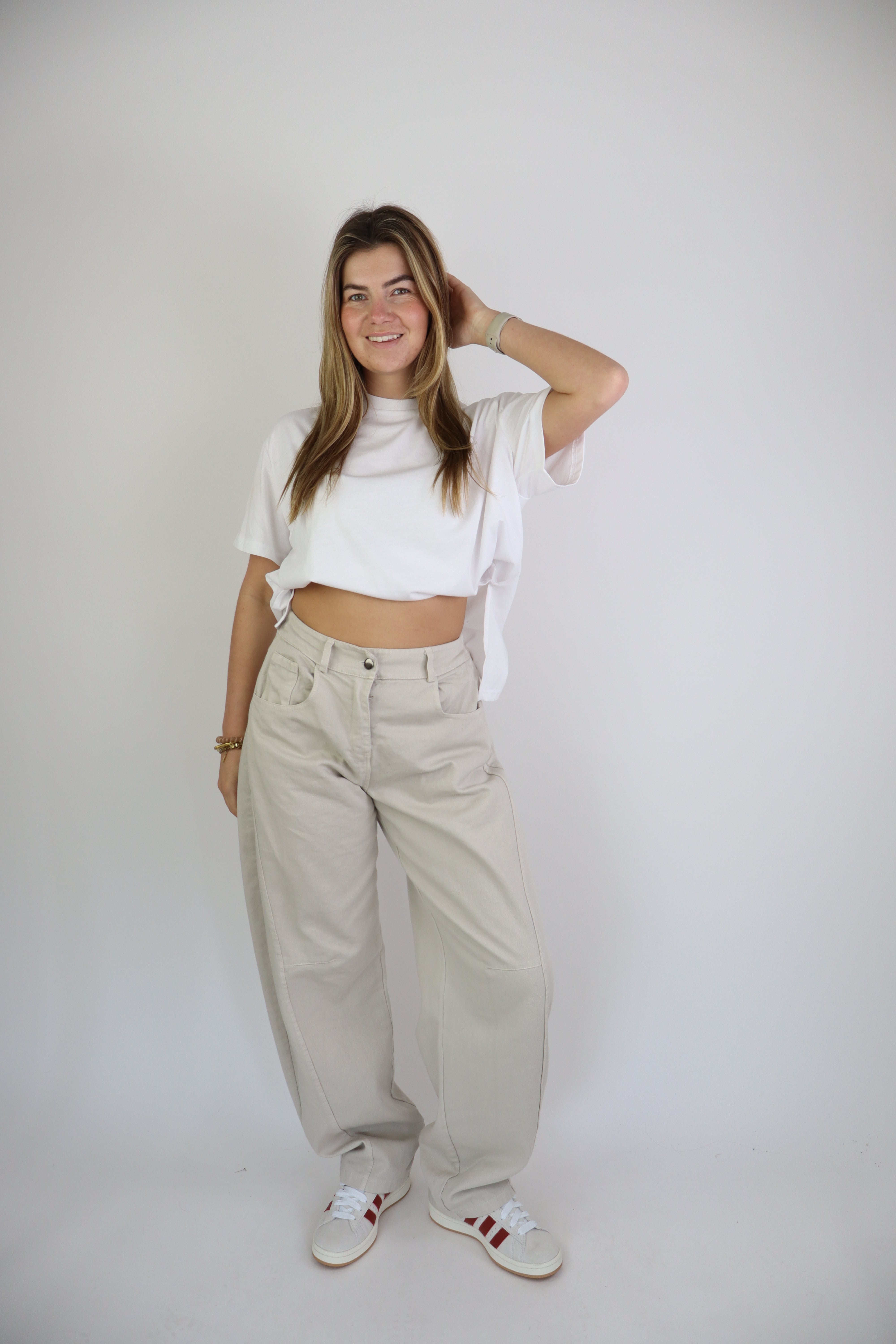 Ambika Baggy Jeans Beige