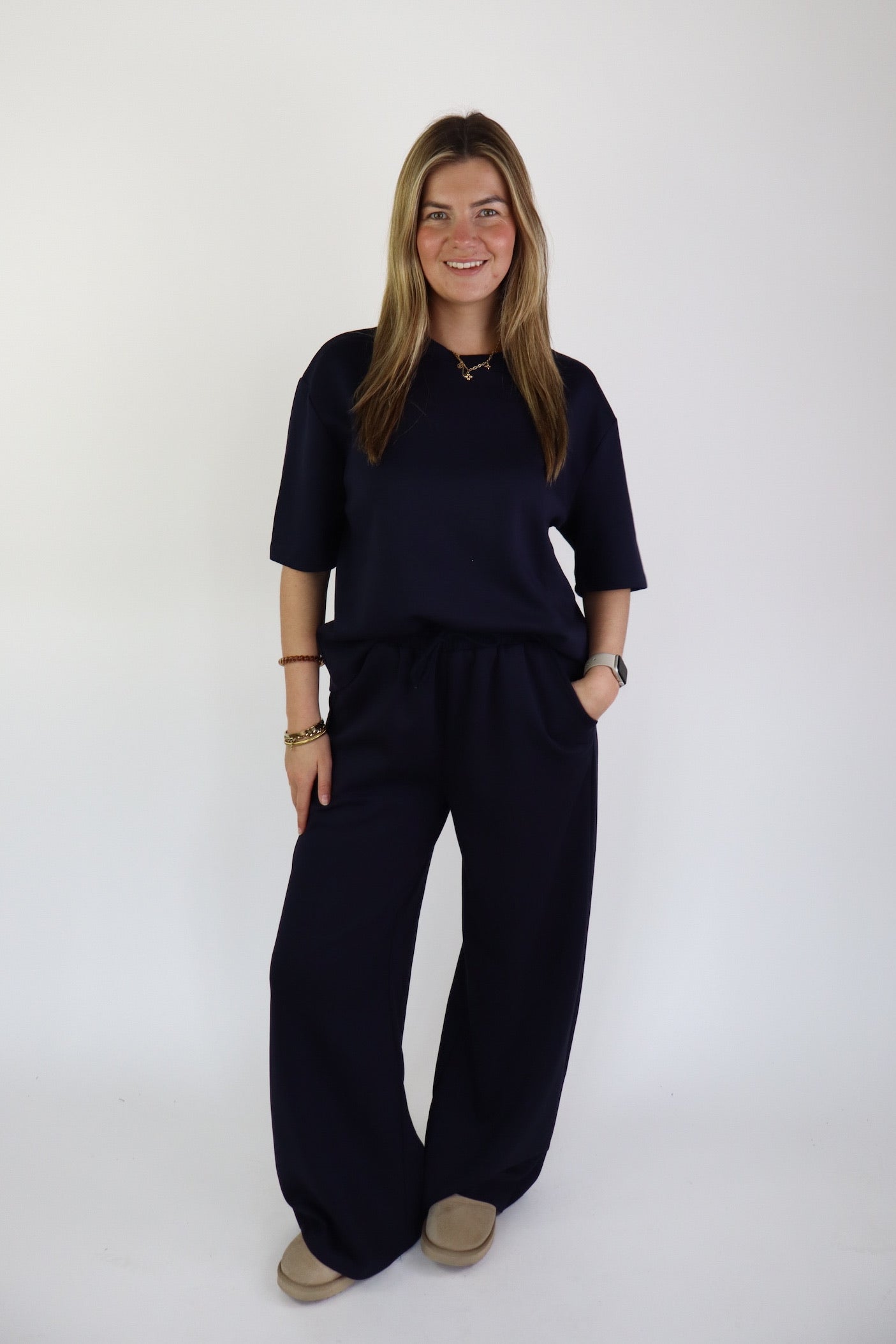 Yuki Two Piece Set Navy