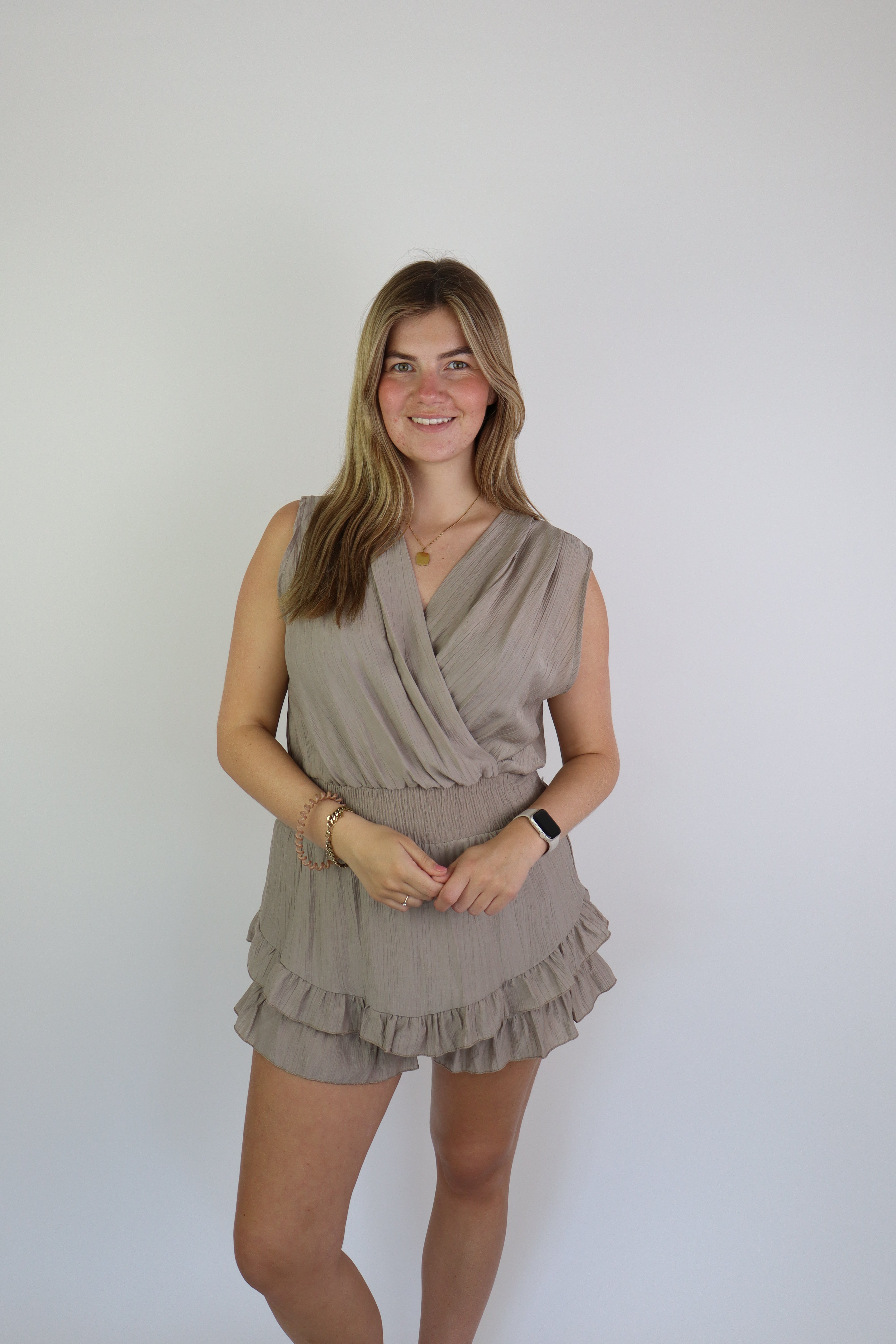 Indra Playsuit Taupe