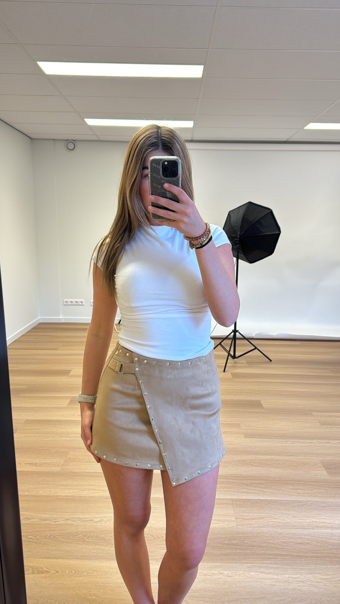 Suede Rok Camel
