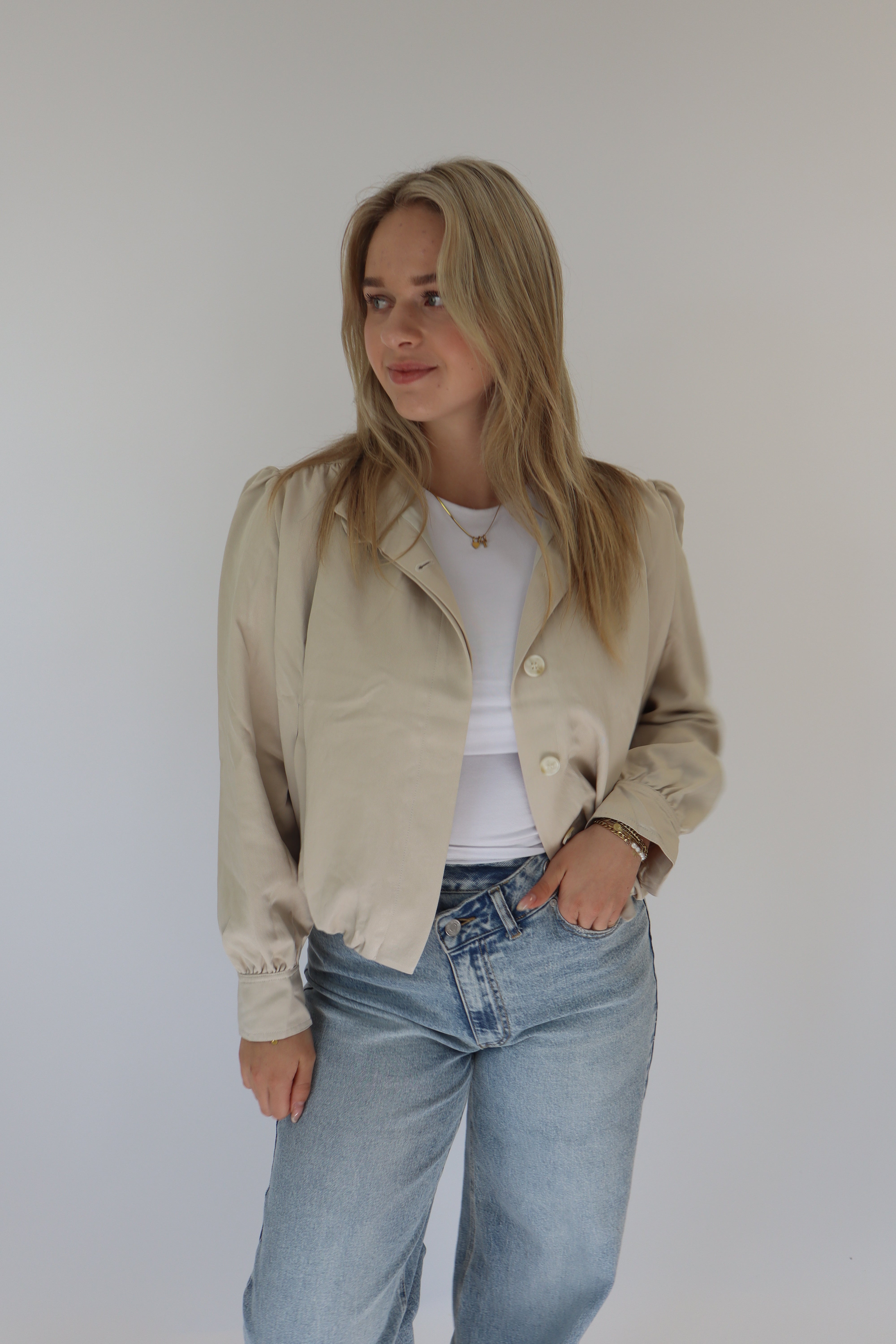 Benita Jacket Beige | Ambika