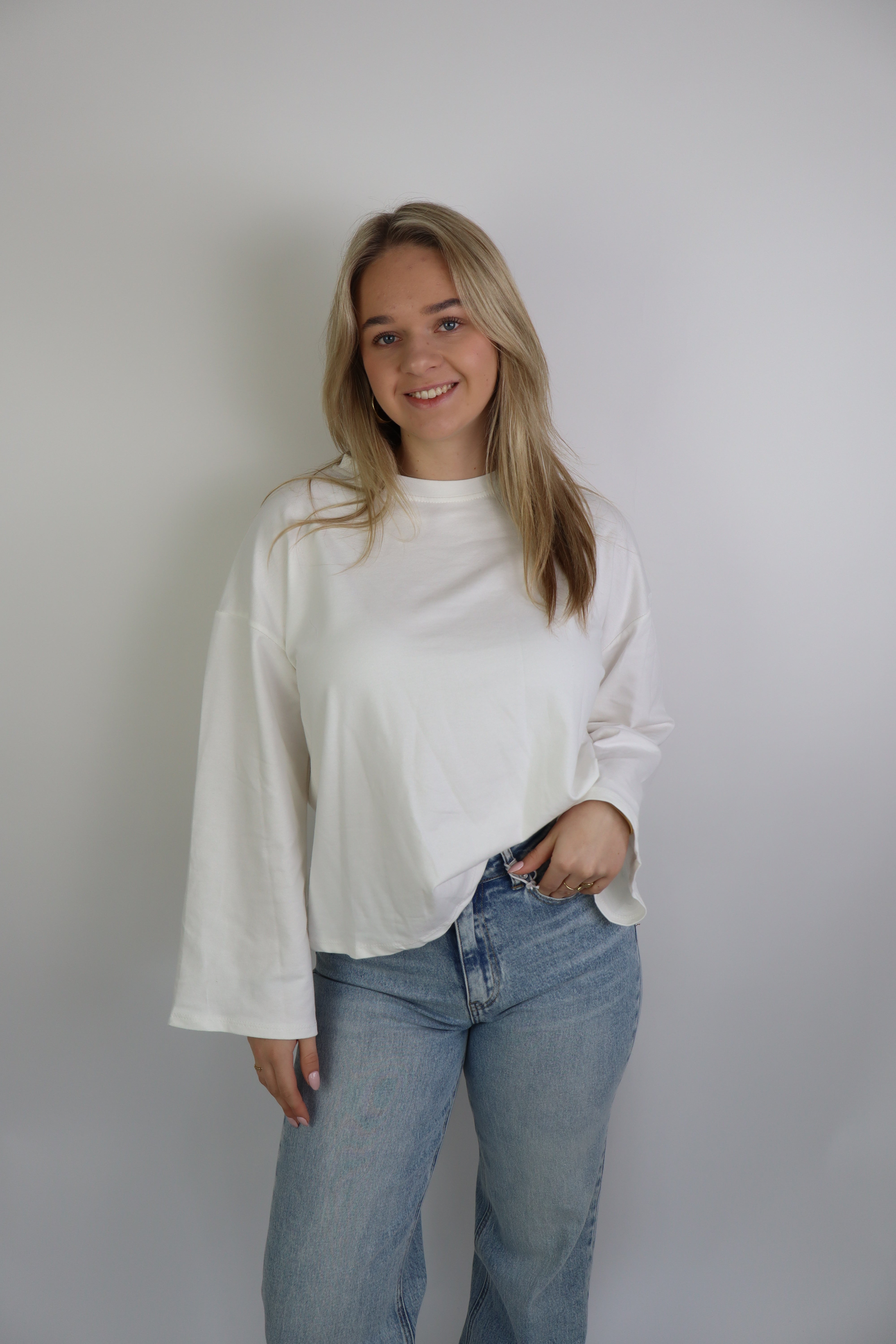 Ambika Basic Long Sleeve White