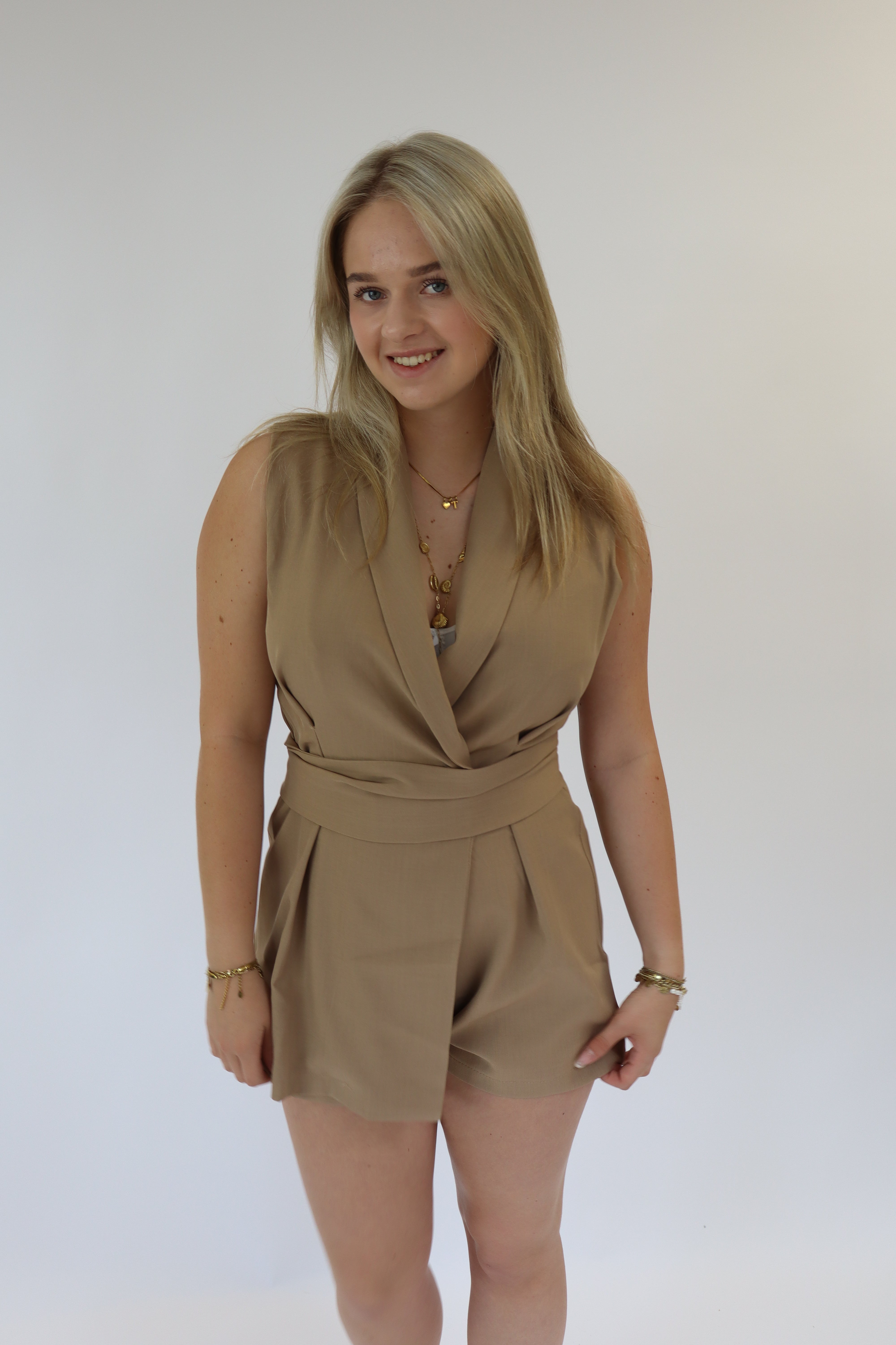 Eef Playsuit Taupe