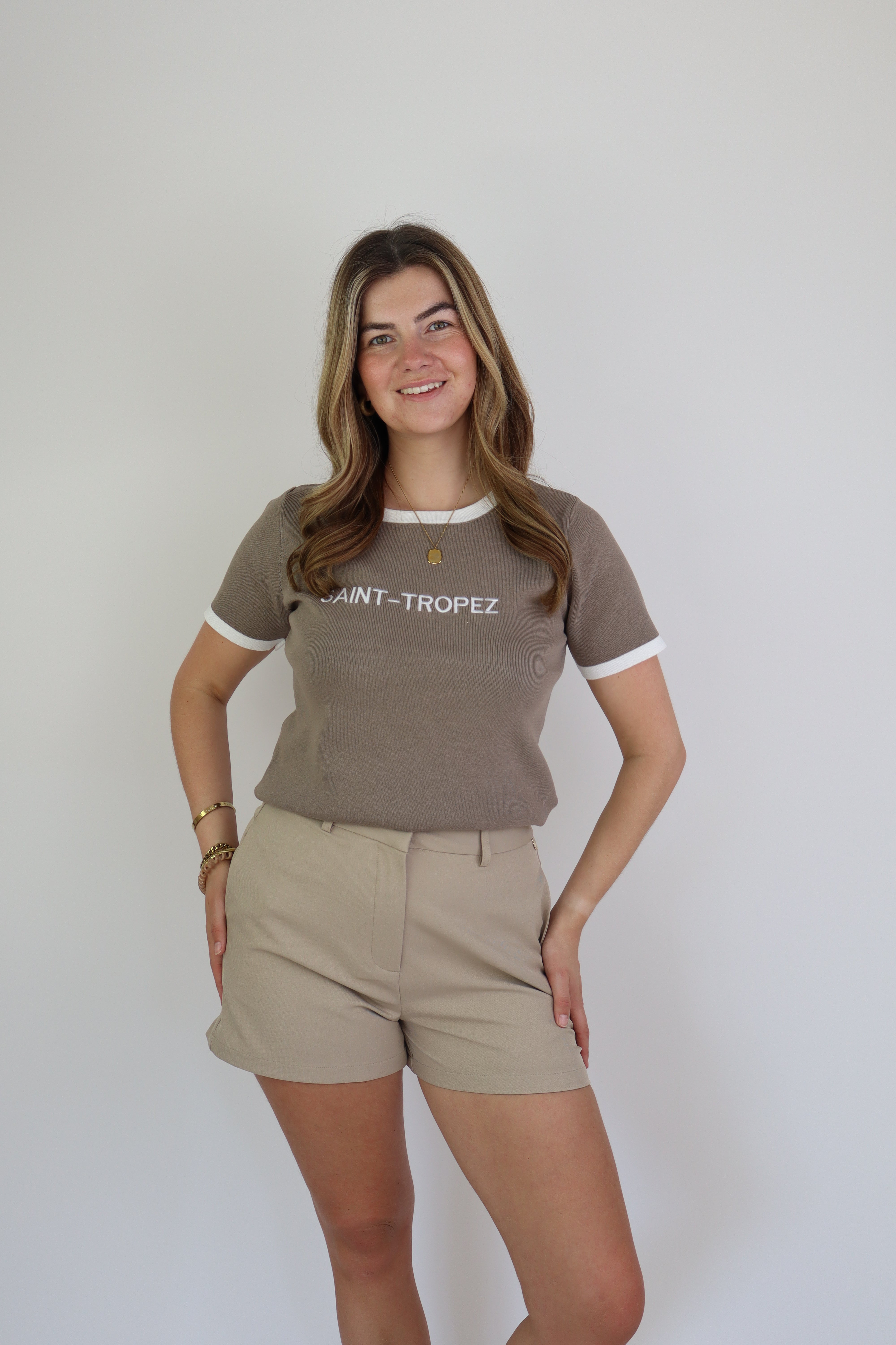 Saint Tropez Top Taupe