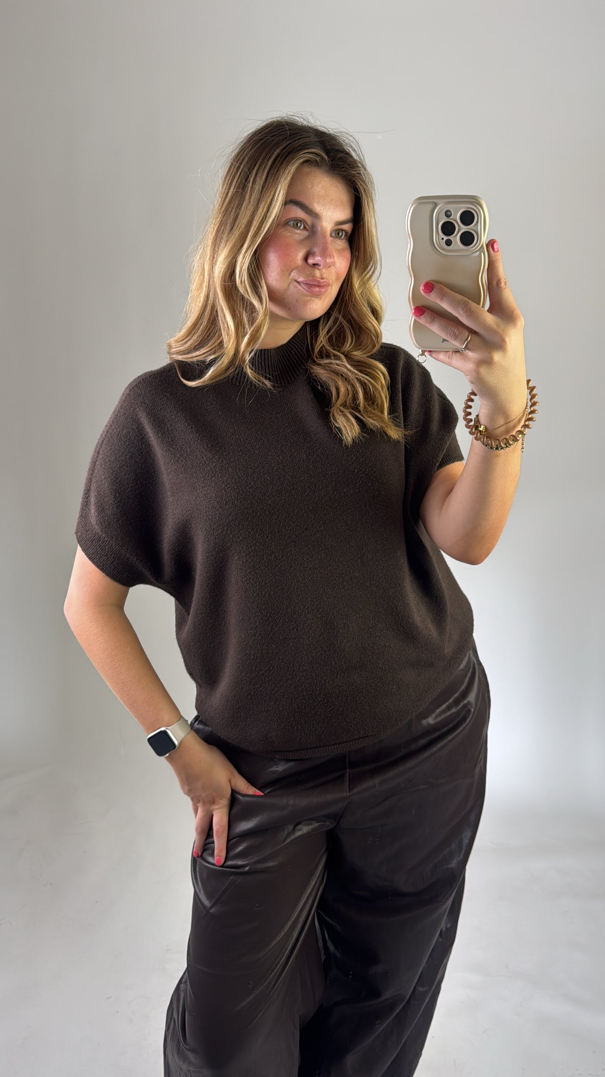 Isa Basic Knit Brown