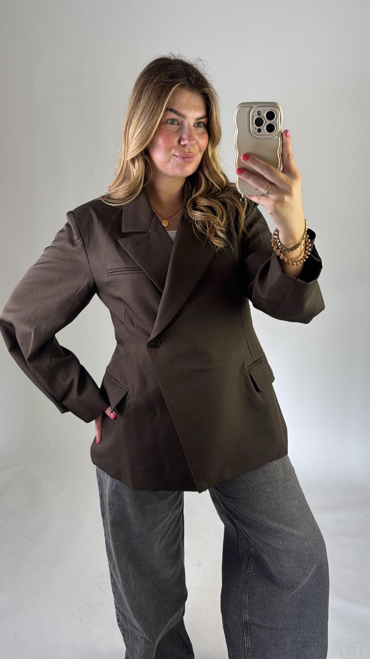 Nena Blazer Brown
