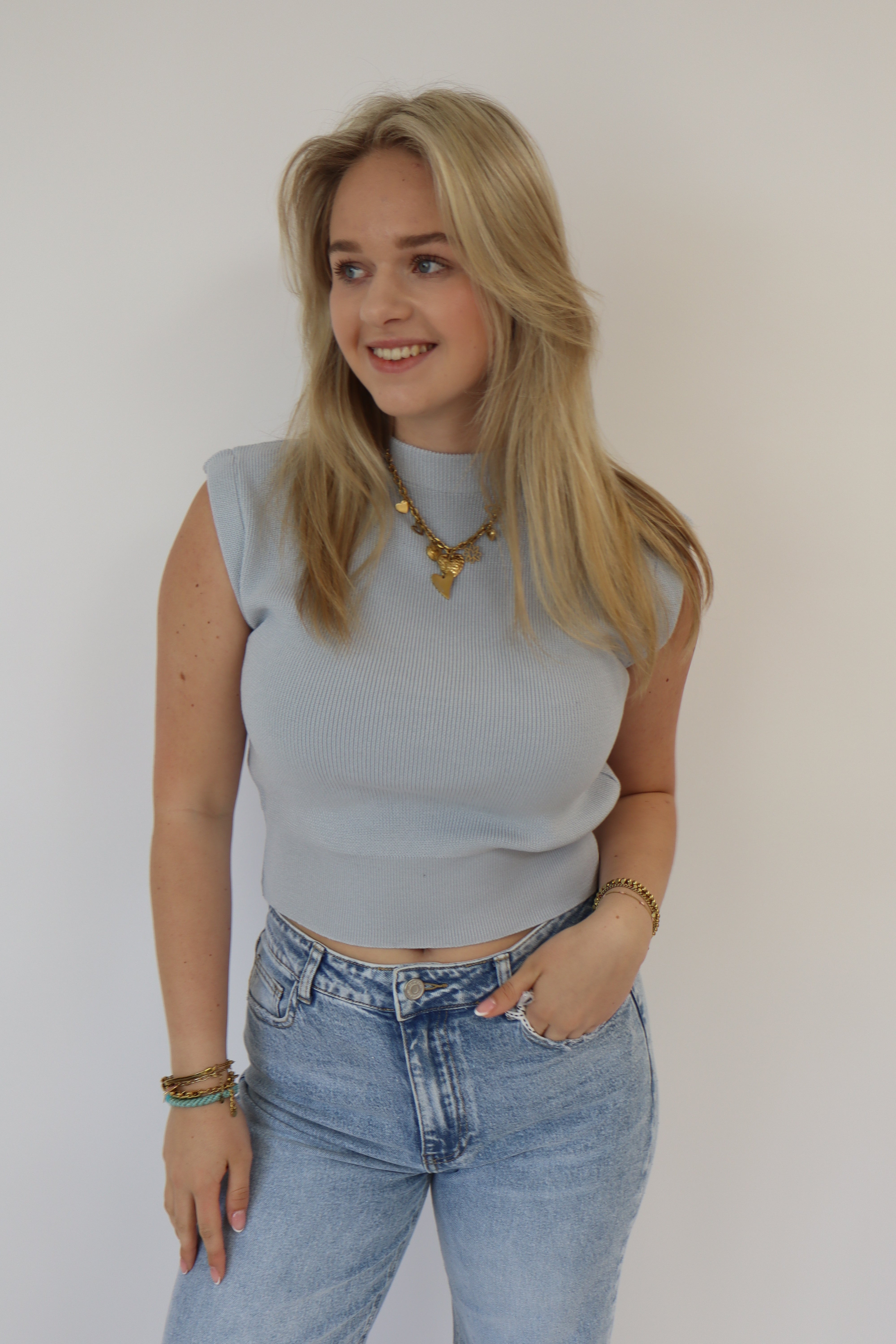 Basic Top Meavy Light Blue