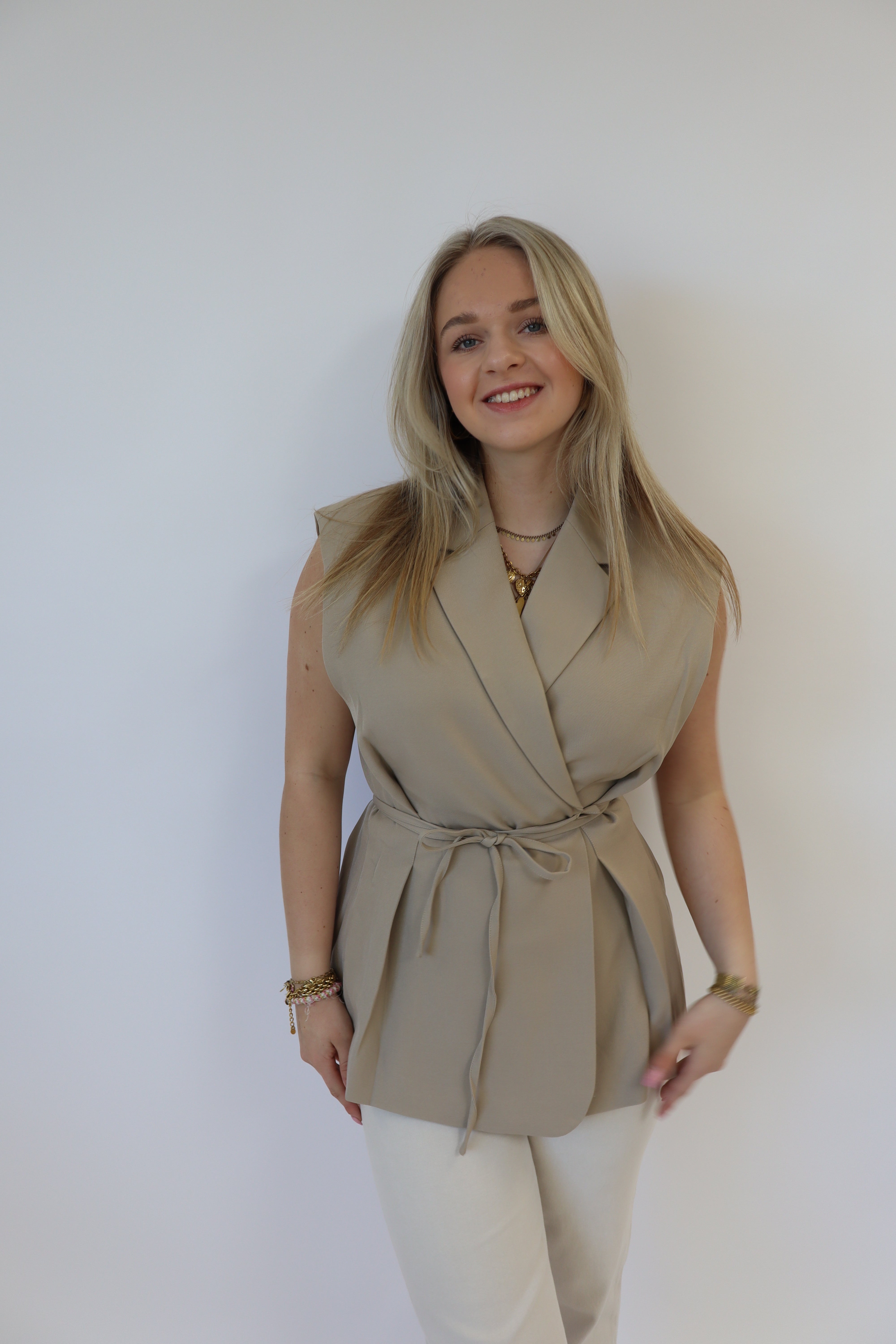 Evy Gilet Beige | 24749