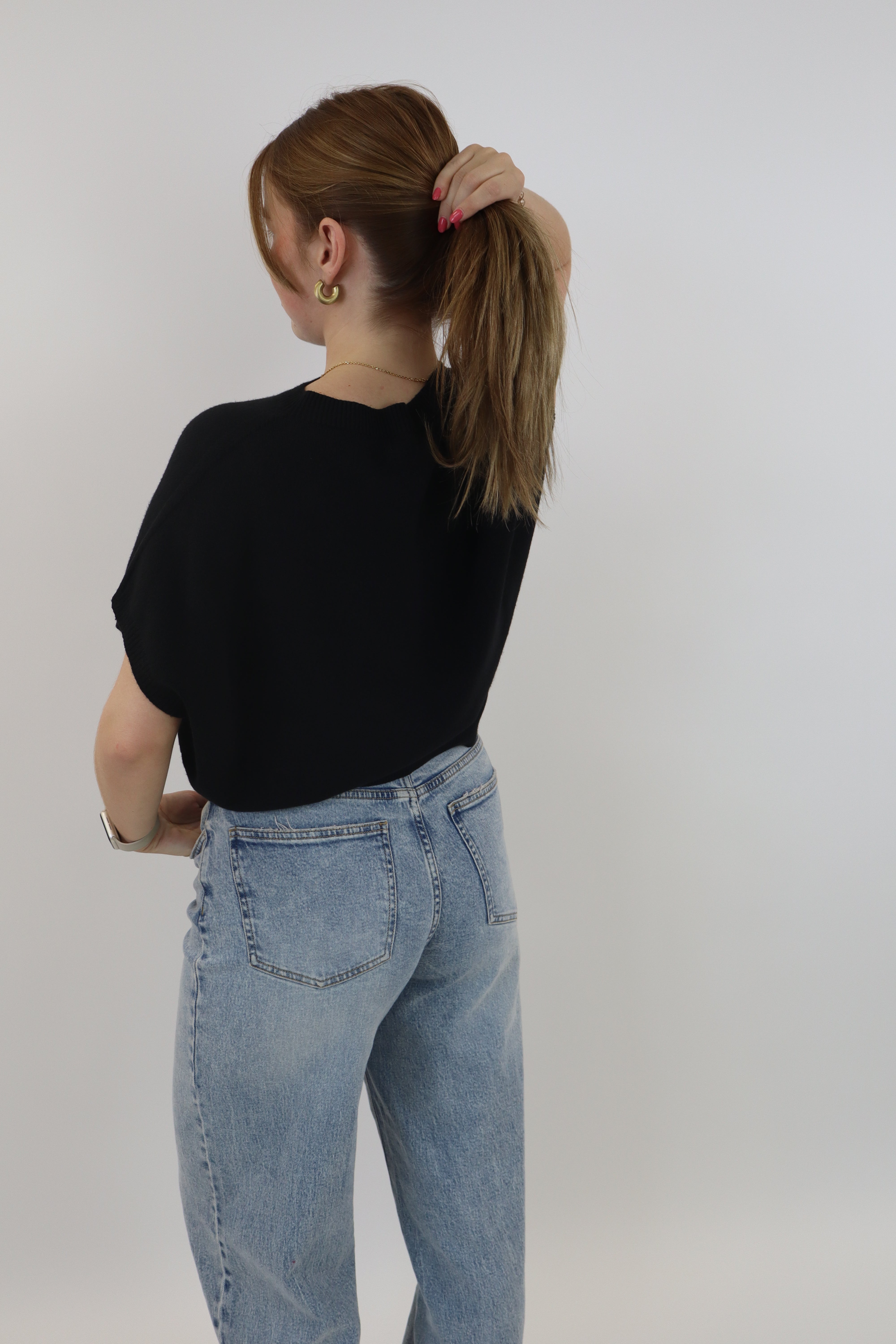 Yelina Basic Knit Zwart