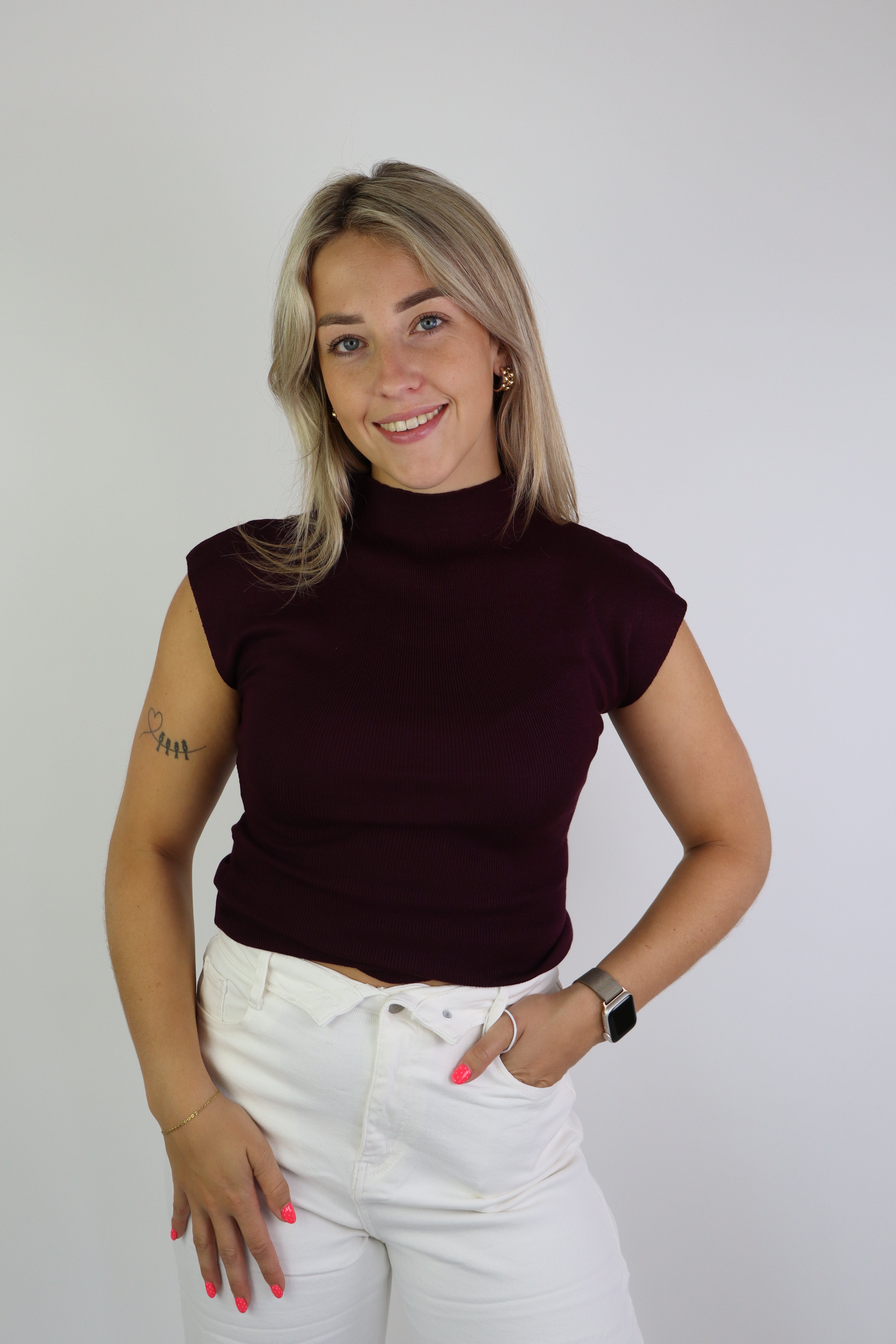 Yuna Basic Top Wine Red