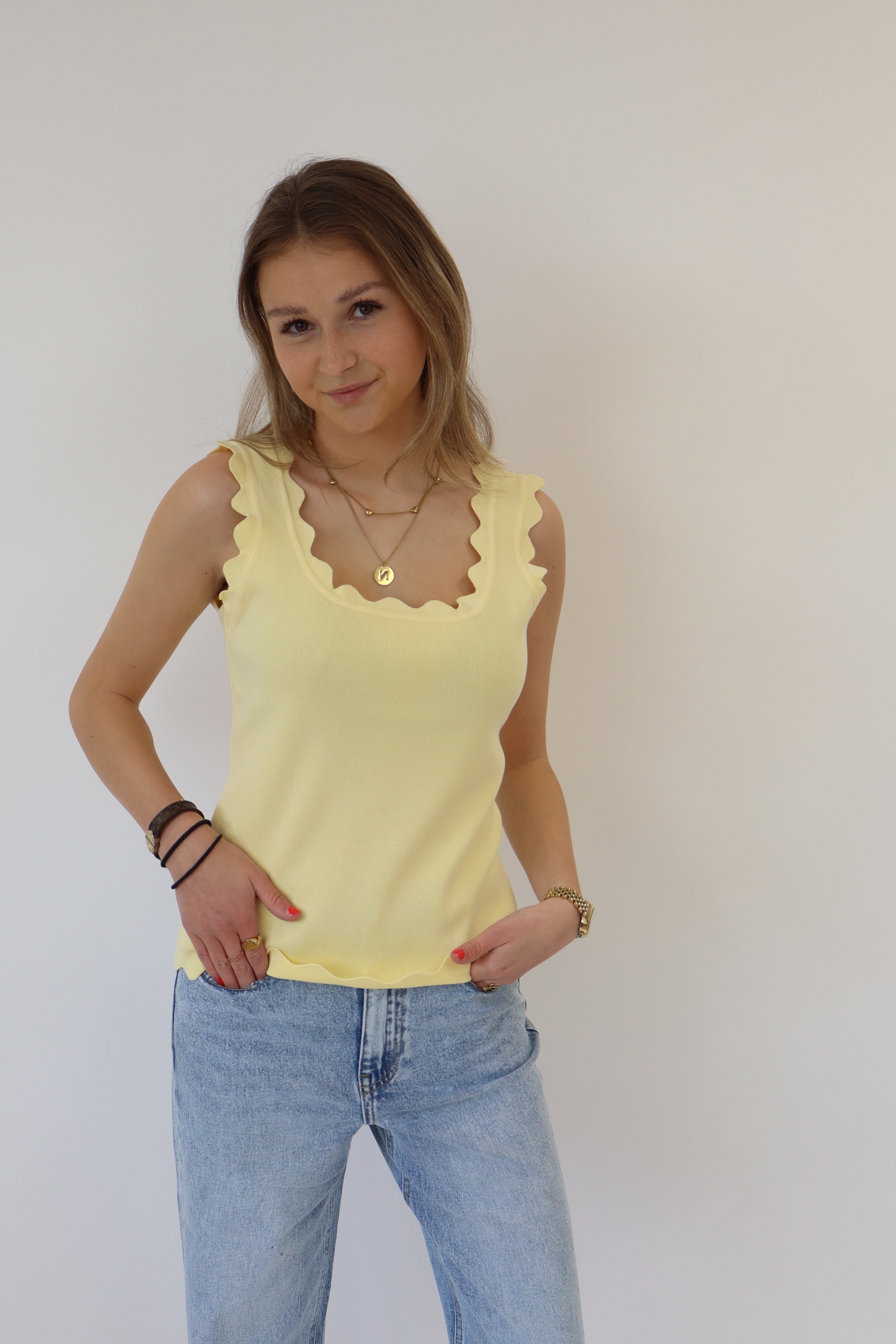 Gaia Basic Top Geel