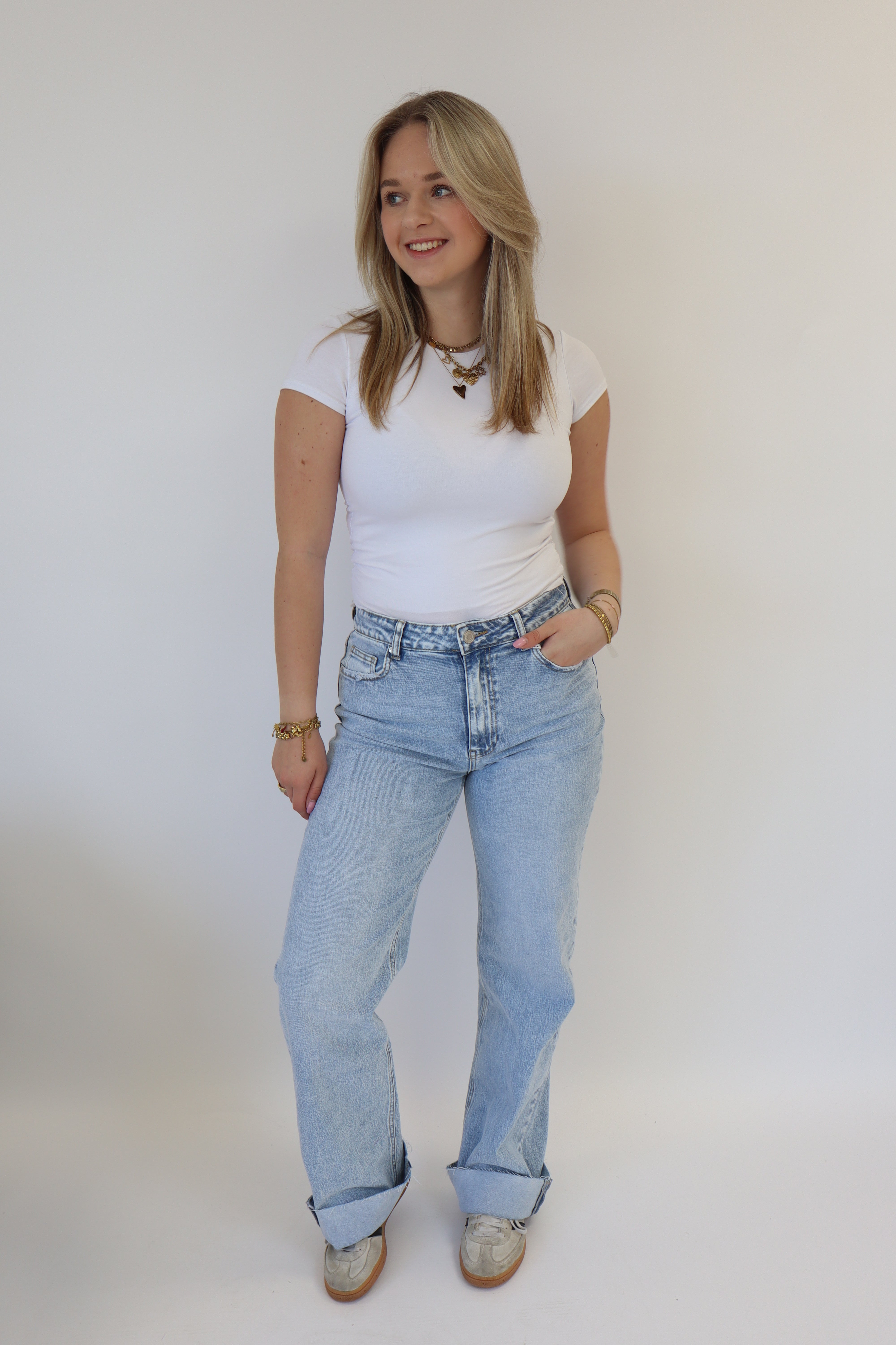 Eva Tall Wide Leg Jeans Denim |W3636
