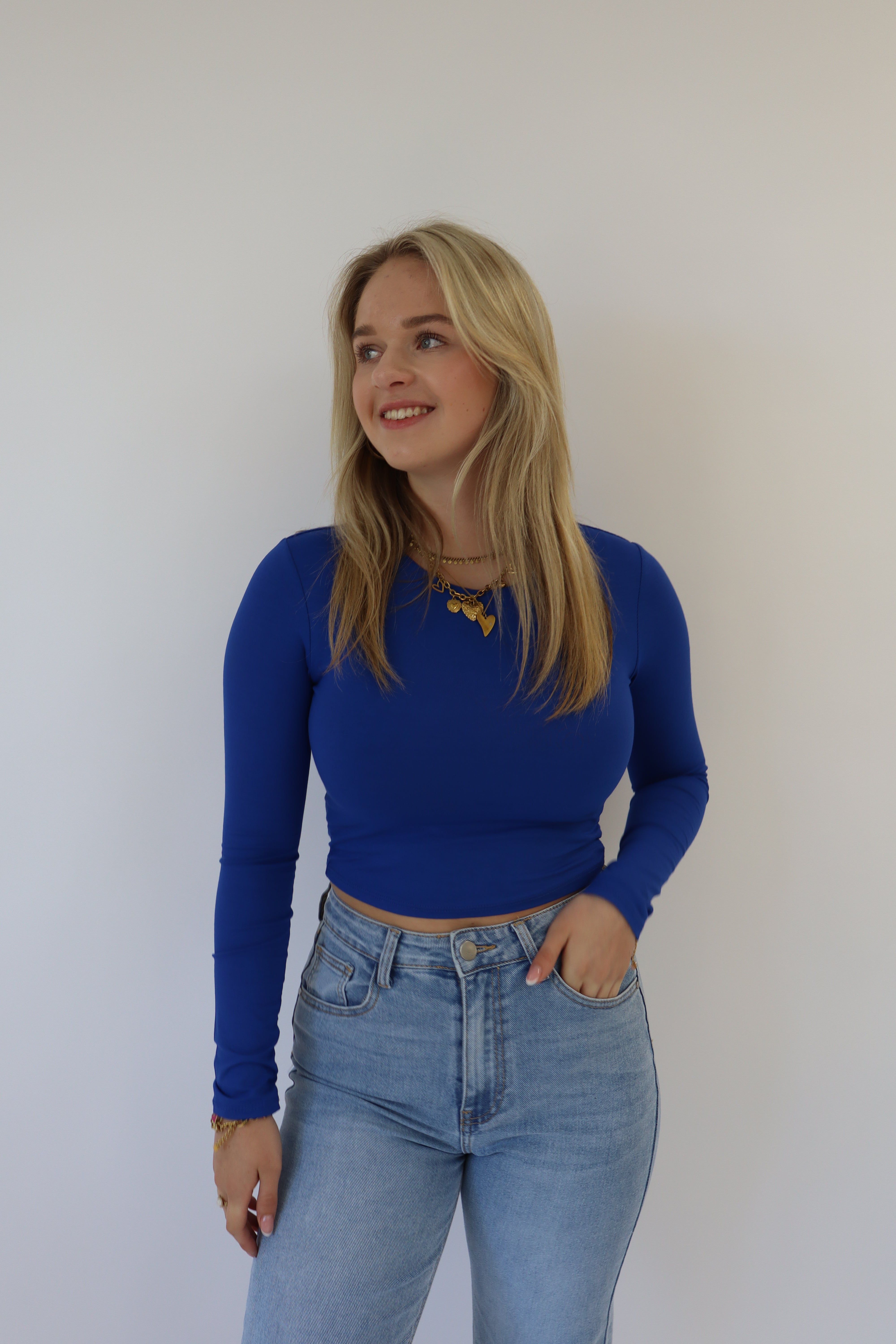 Leela Top Cobalt