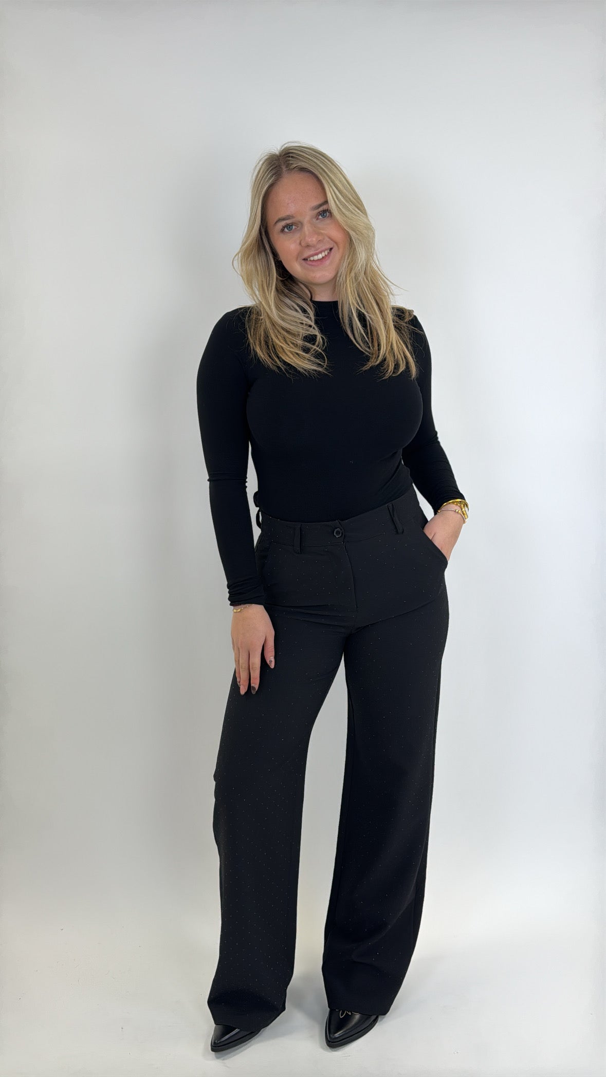 Glitter Pantalon Zwart