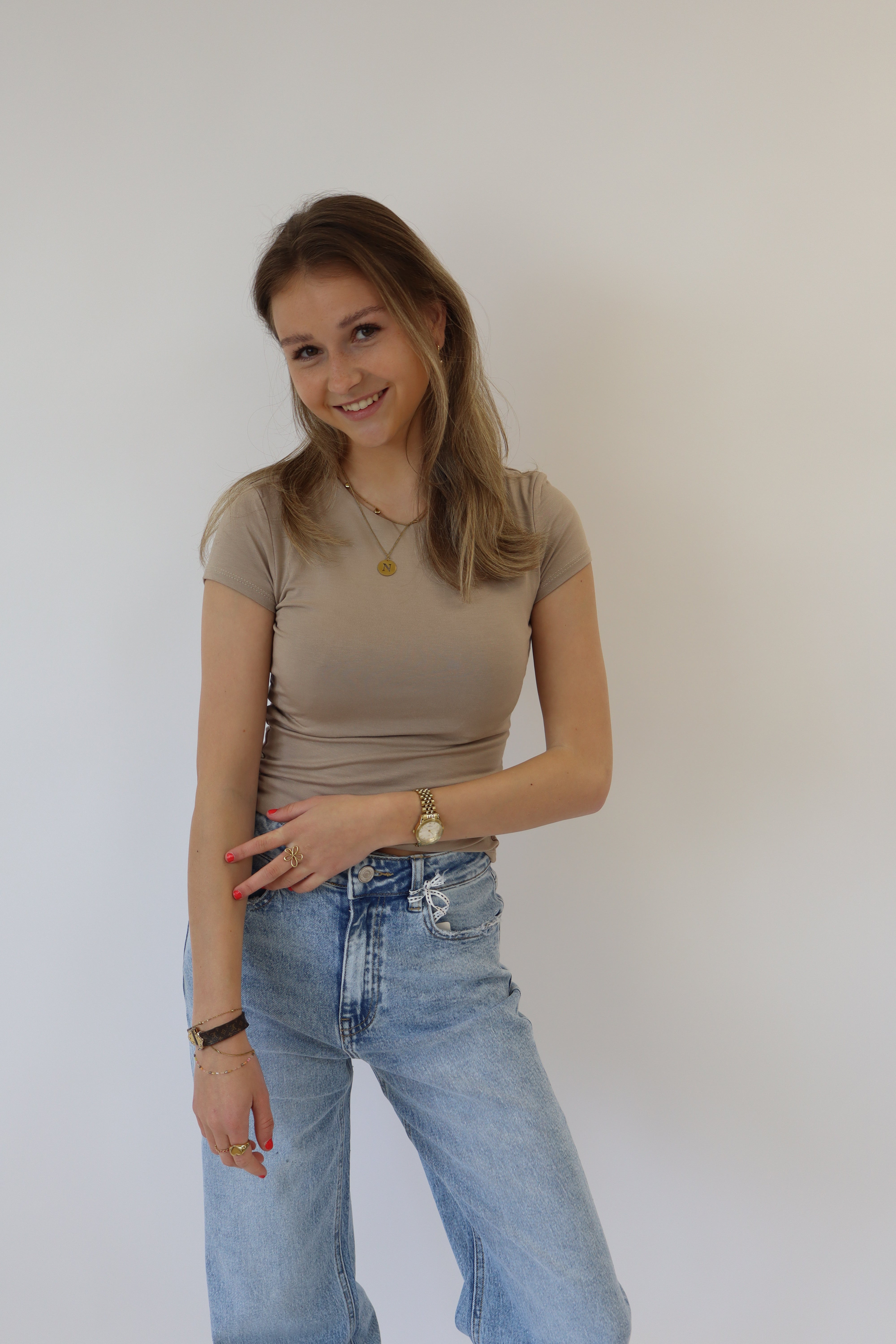 Zaya Top Long Taupe