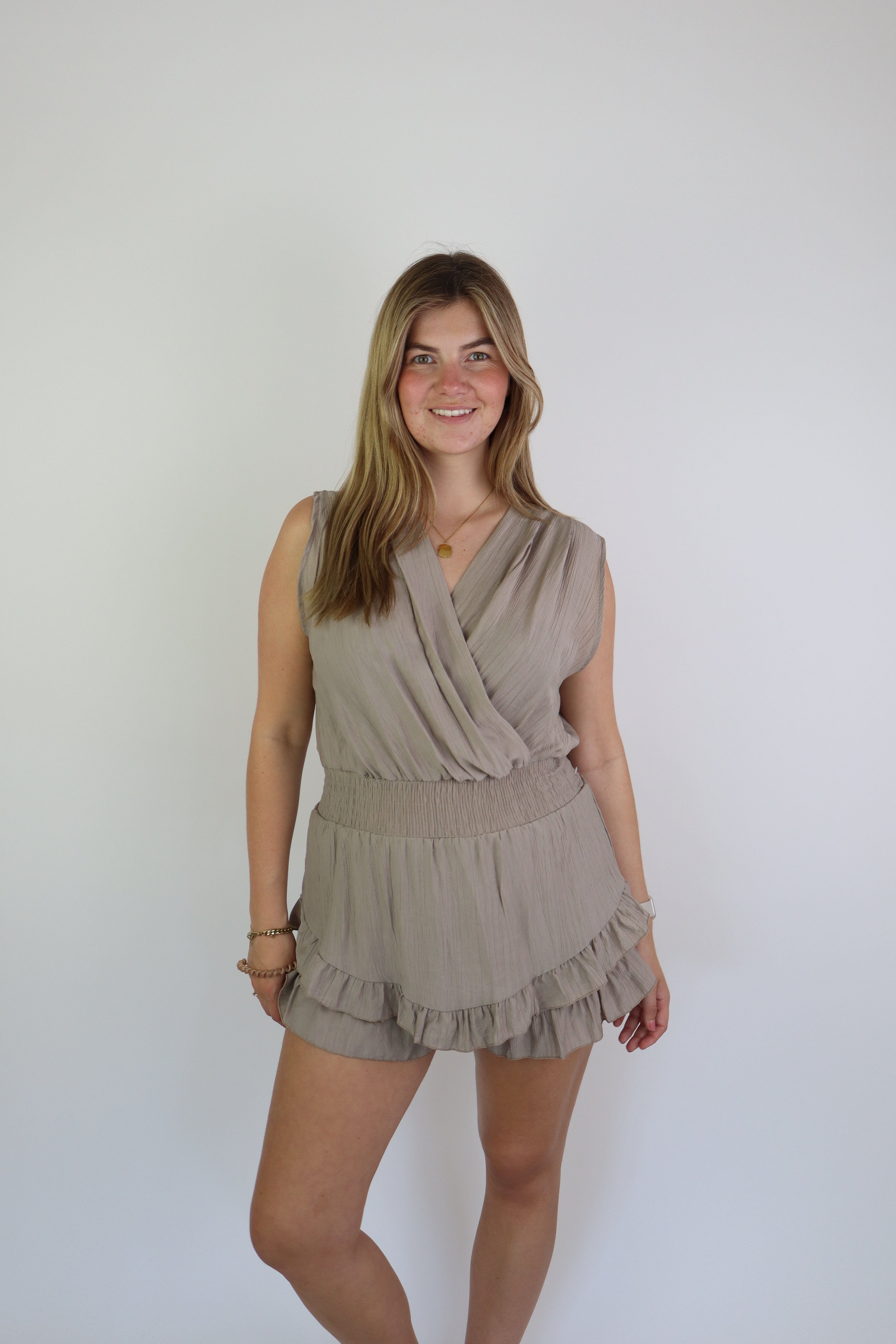 Indra Playsuit Taupe