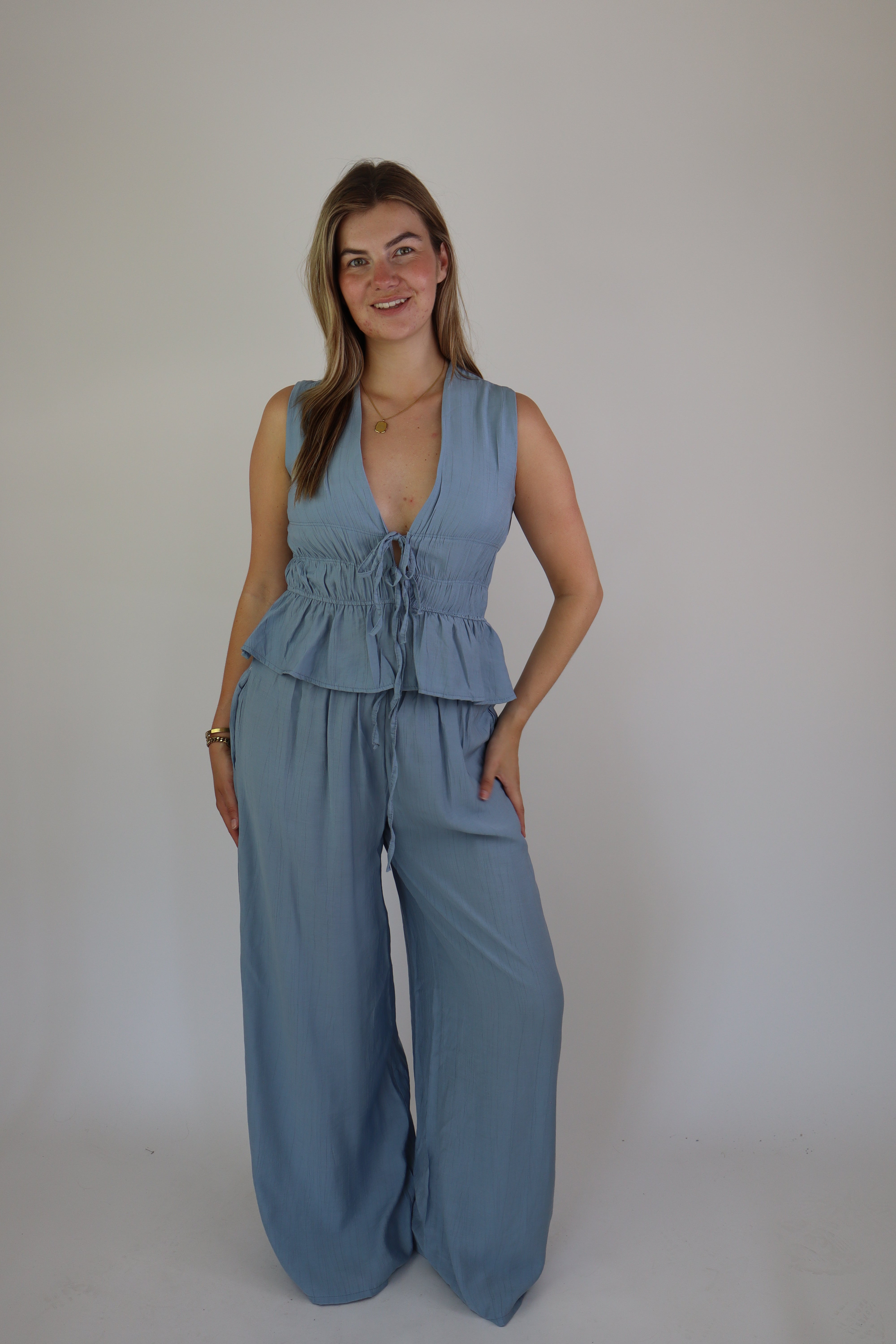 Vera Two Piece Set Blue