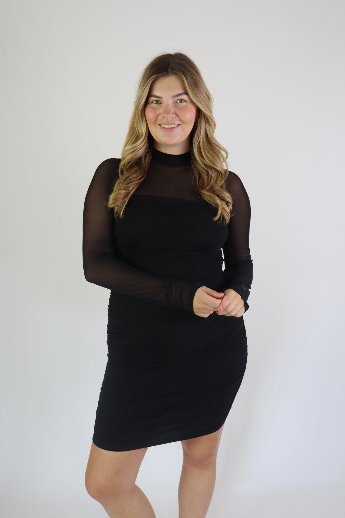 Lianne Mesh Dress Black