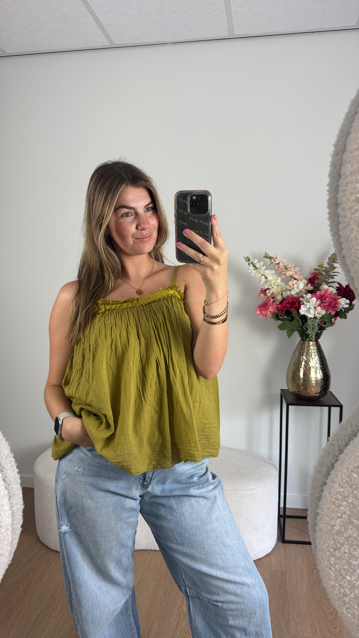 Flowy Top Green