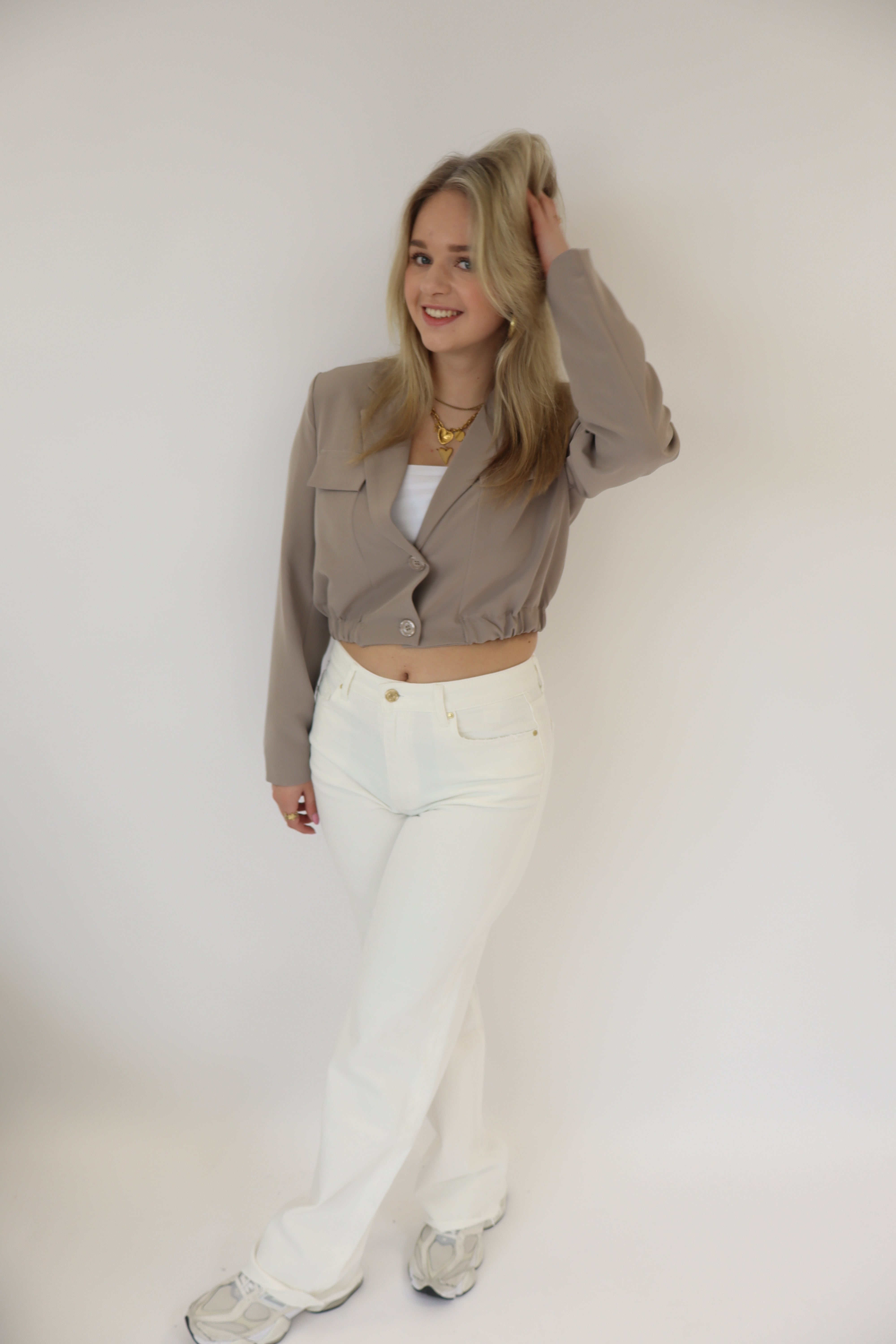 Nura Tall Wide Leg Jeans White | W3636-B