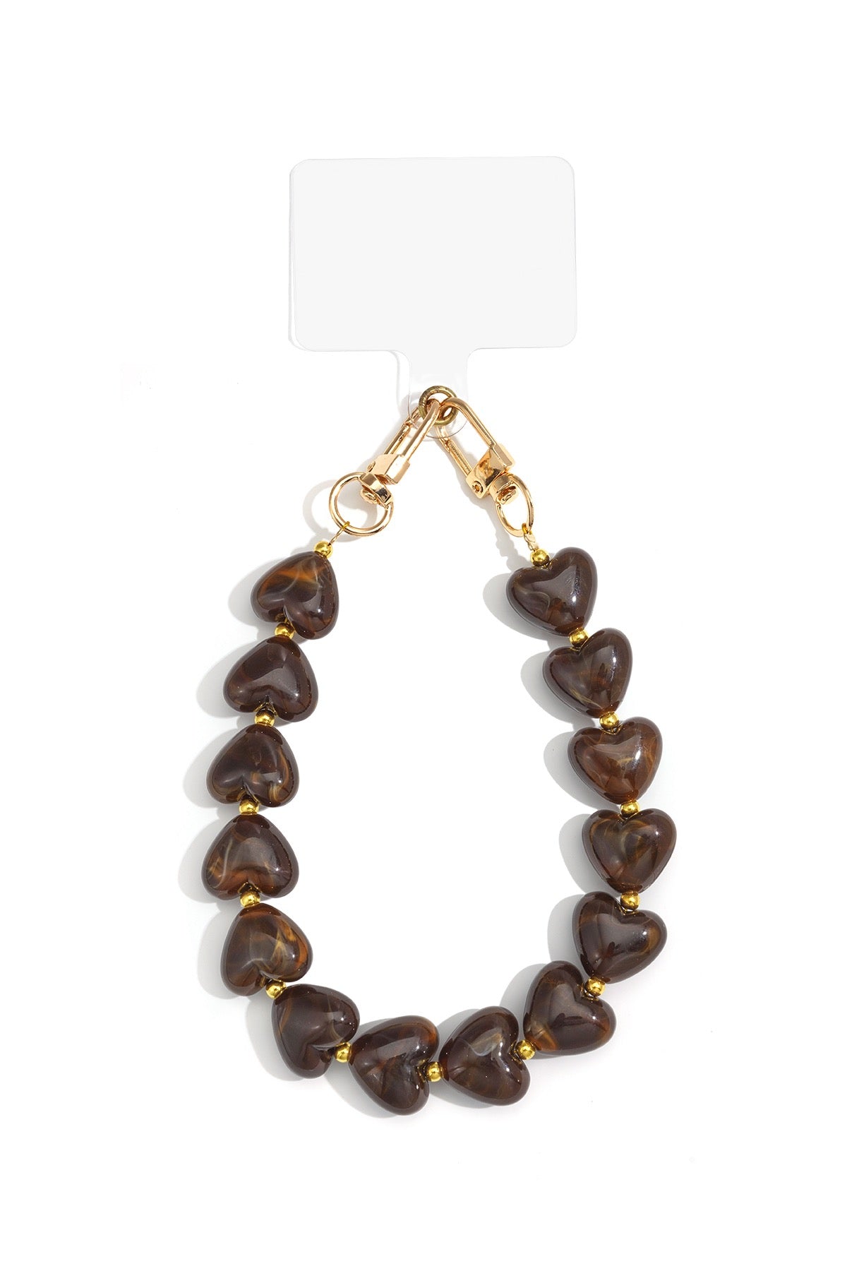 Telefoonkoord Hartjes Bruin