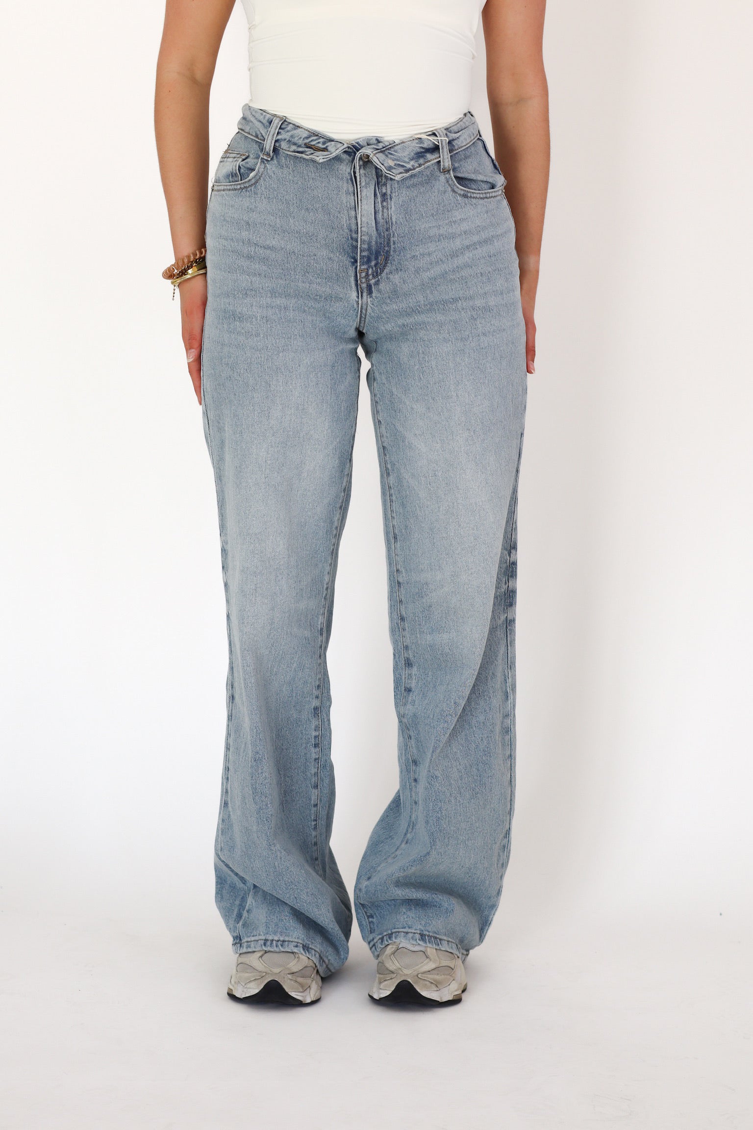 Lajoly Wide Leg Denim Jeans WH0132-1