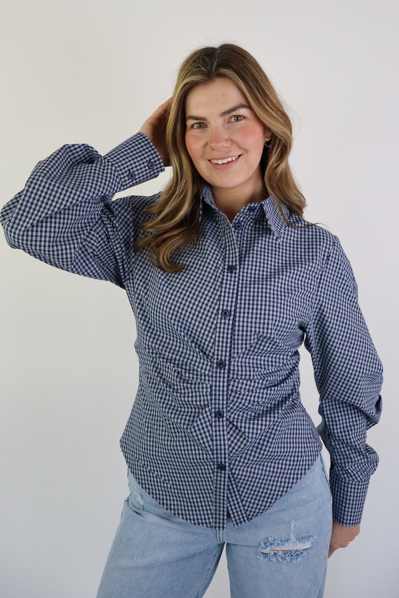 LISA BLOUSE BLUE