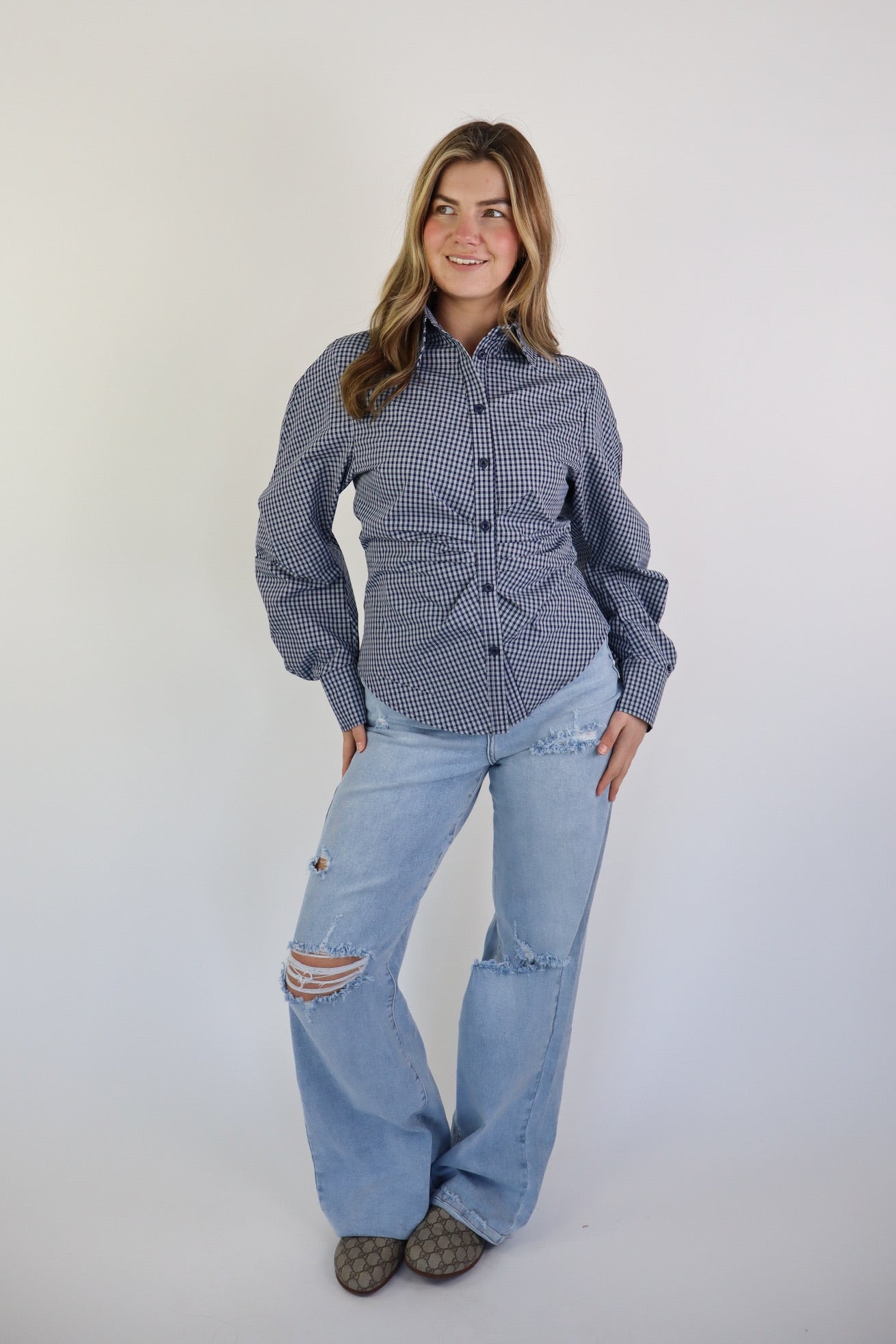 LISA BLOUSE BLUE