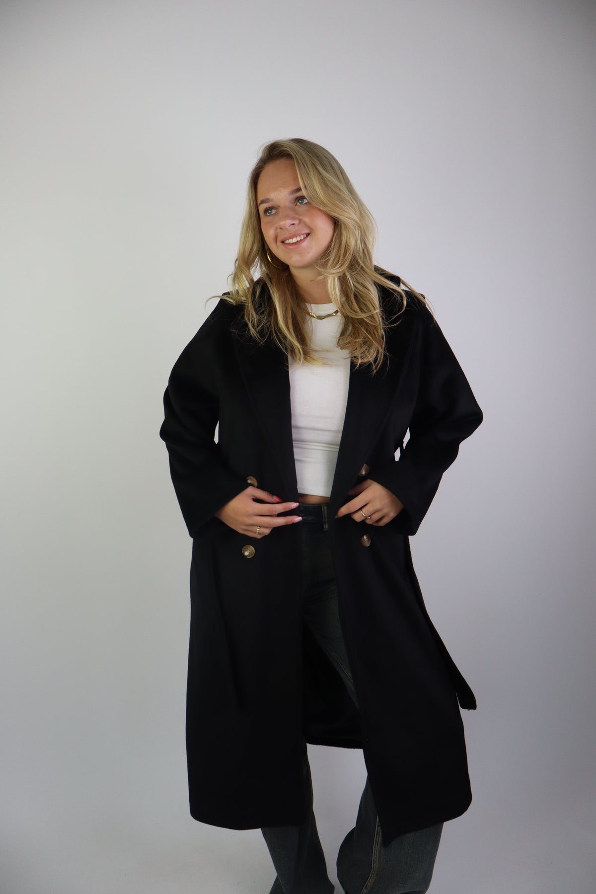 Nina Trench Coat Zwart