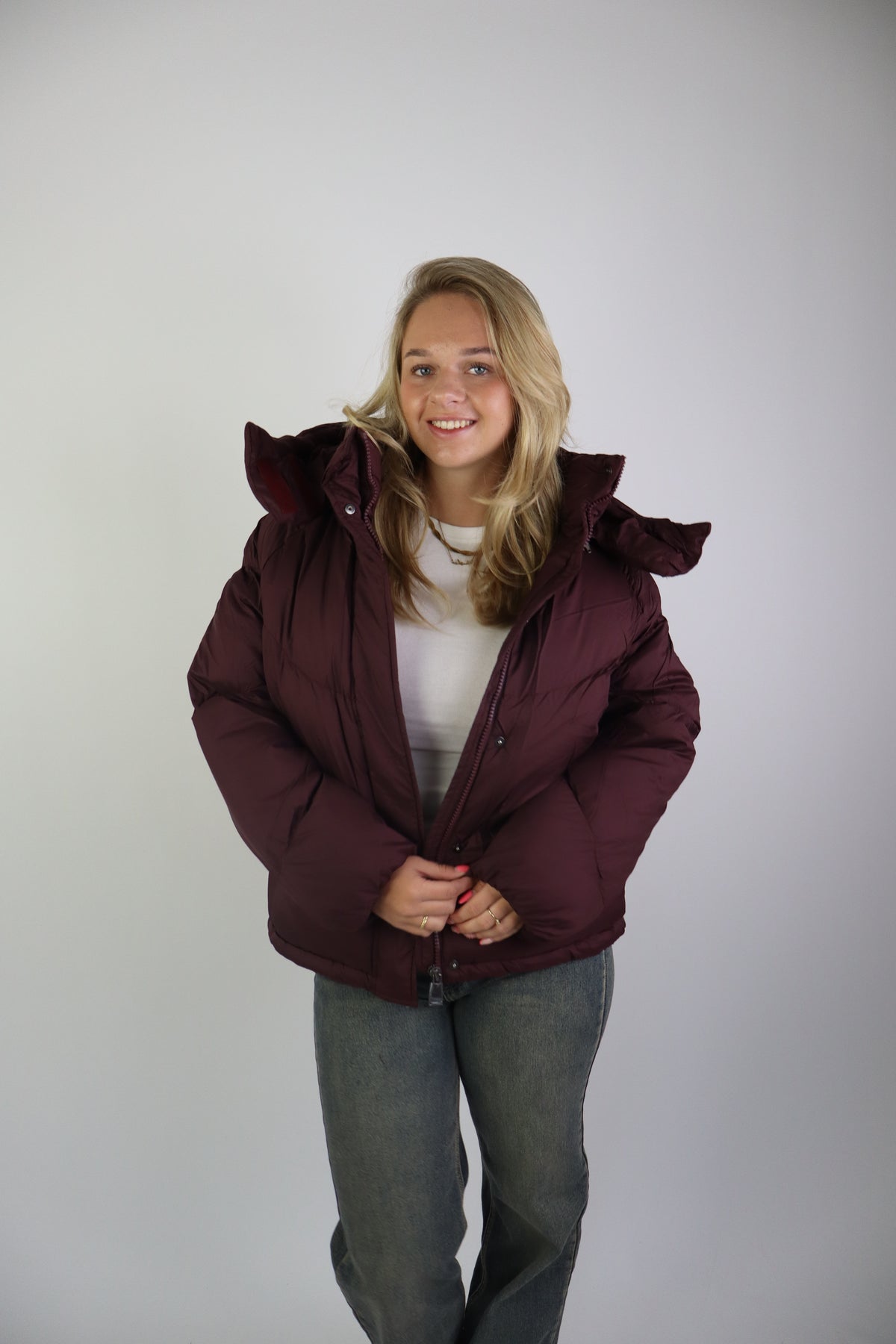 Shirley Puffer Jacket Bordeaux