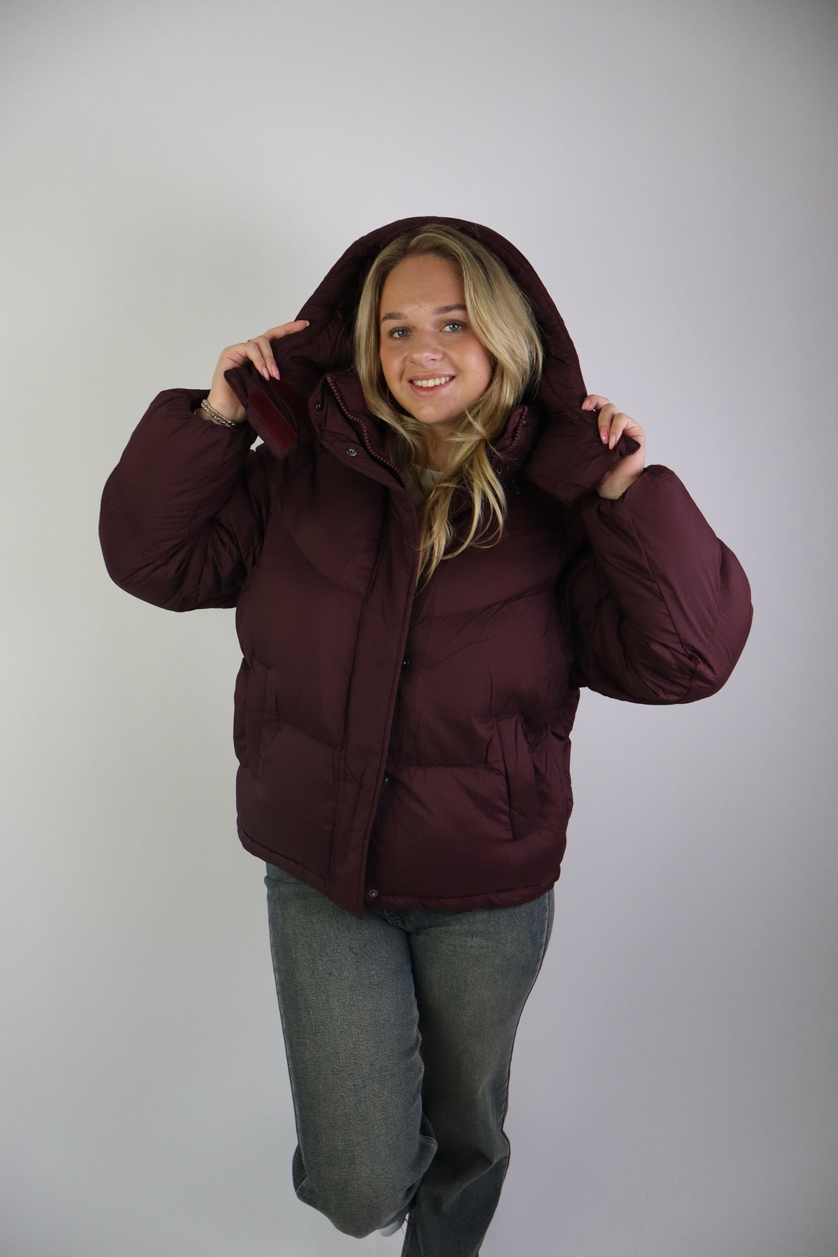 Shirley Puffer Jacket Bordeaux