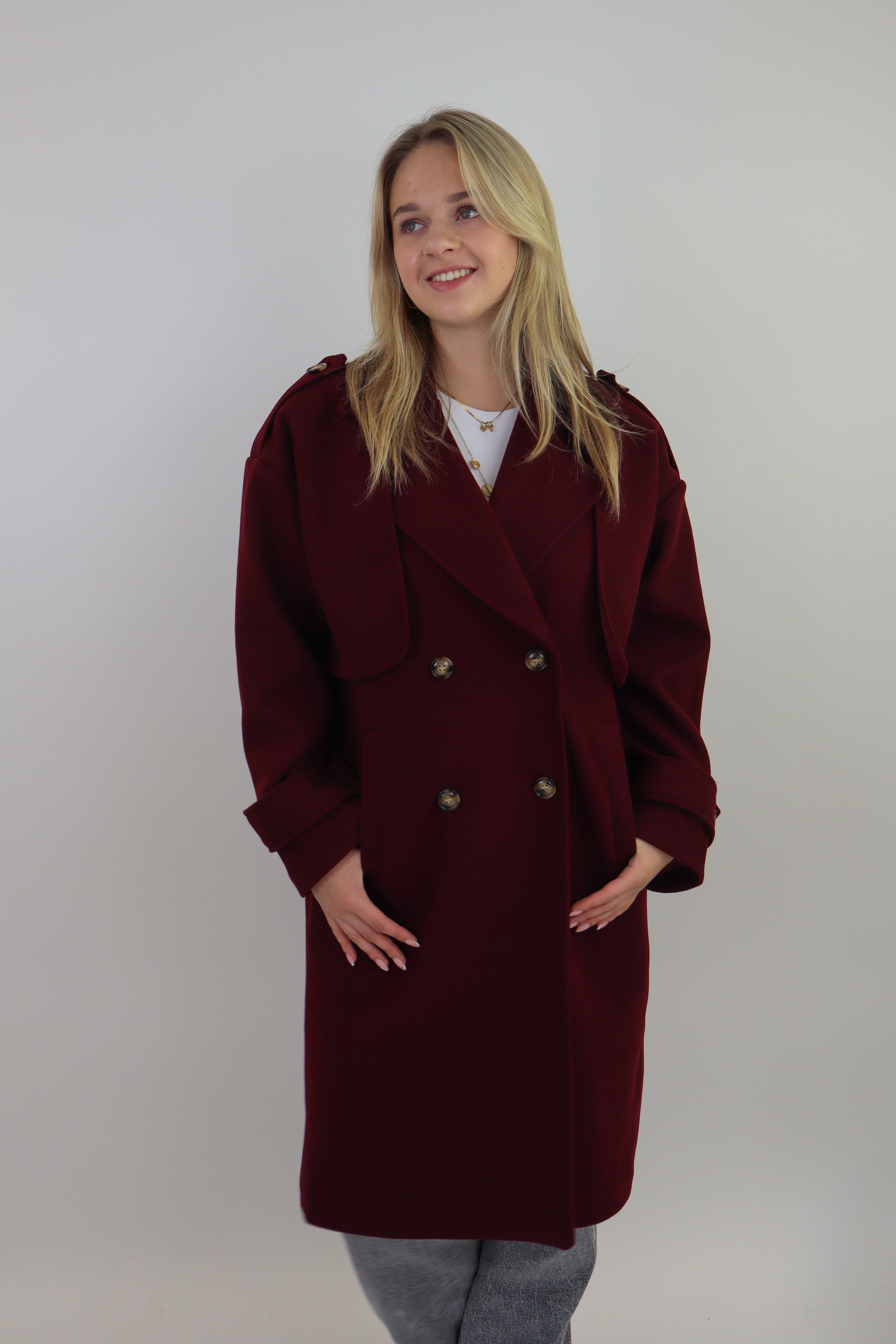 Benthe Trench Coat | Bordeaux