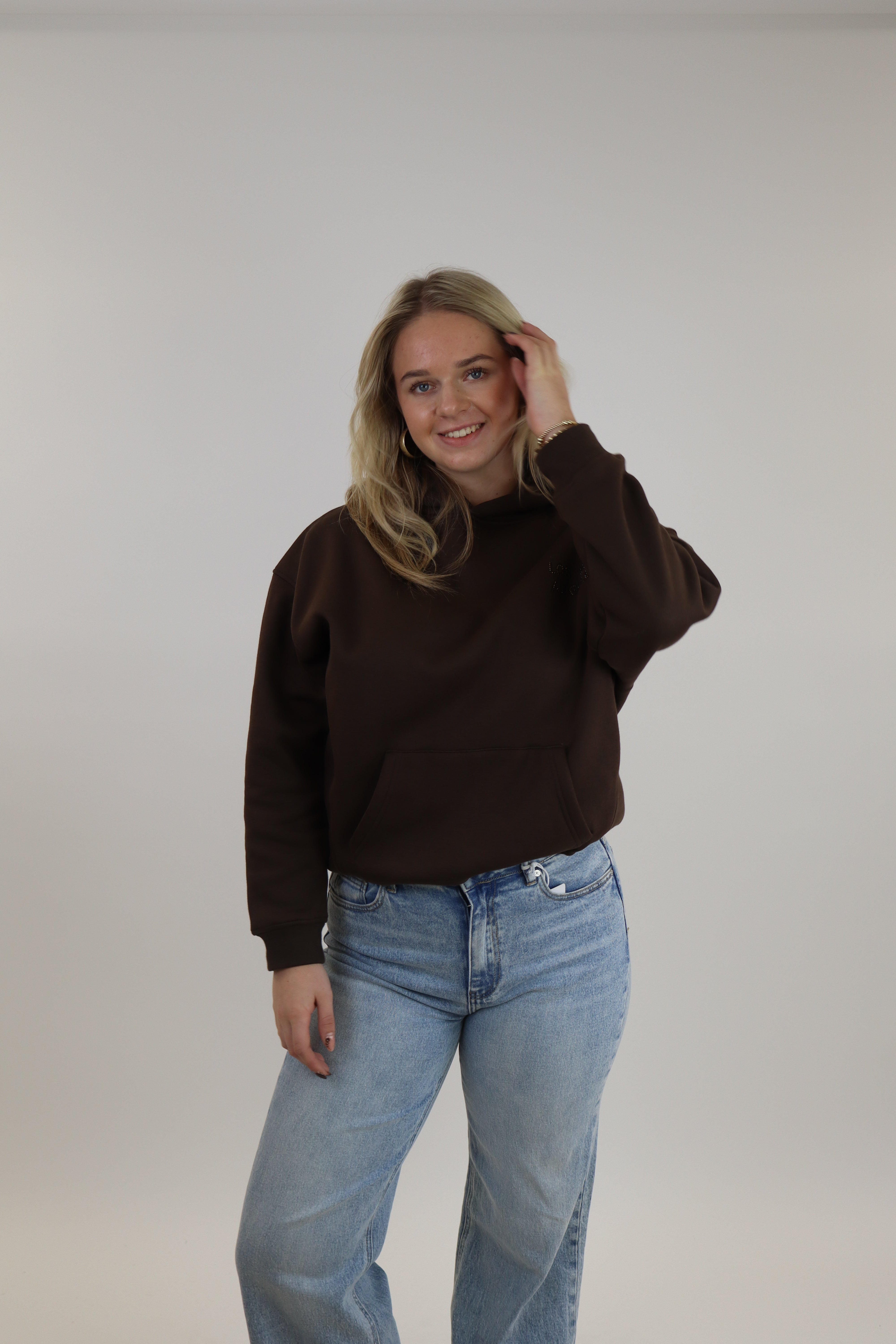 Los Angeles Hoodie Brown