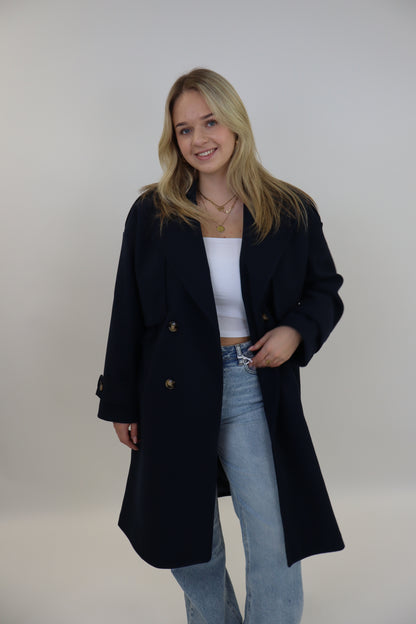 Benthe Trench Coat | Navy