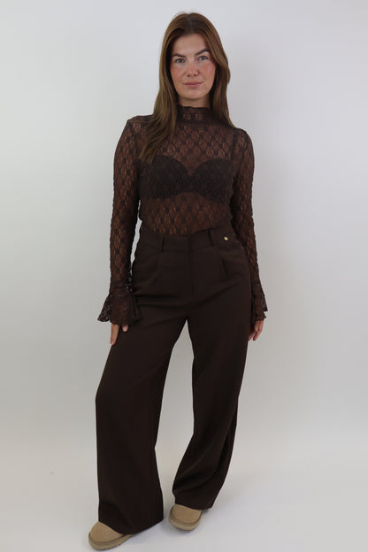 Kanten Top Ambika | Brown