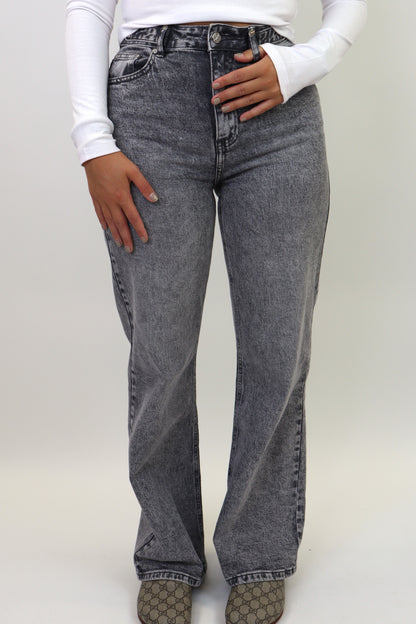Suzan Wide Leg Jeans | Grey W3368-3