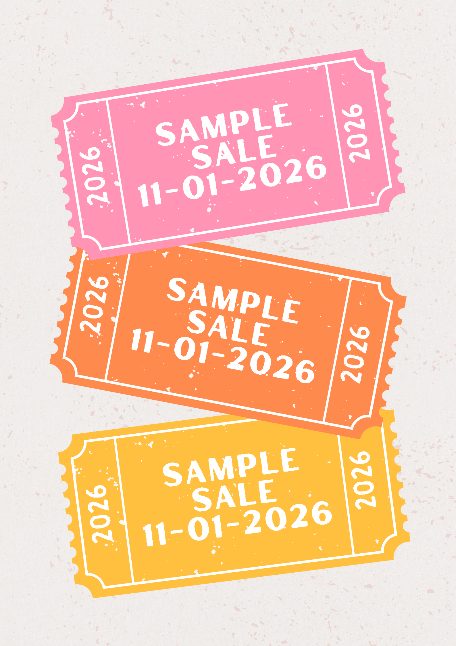 Ticket Sample Sale 11-01 | 13:30 - 15:30