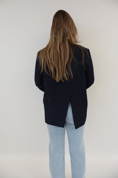 Mona Split Blazer Navy