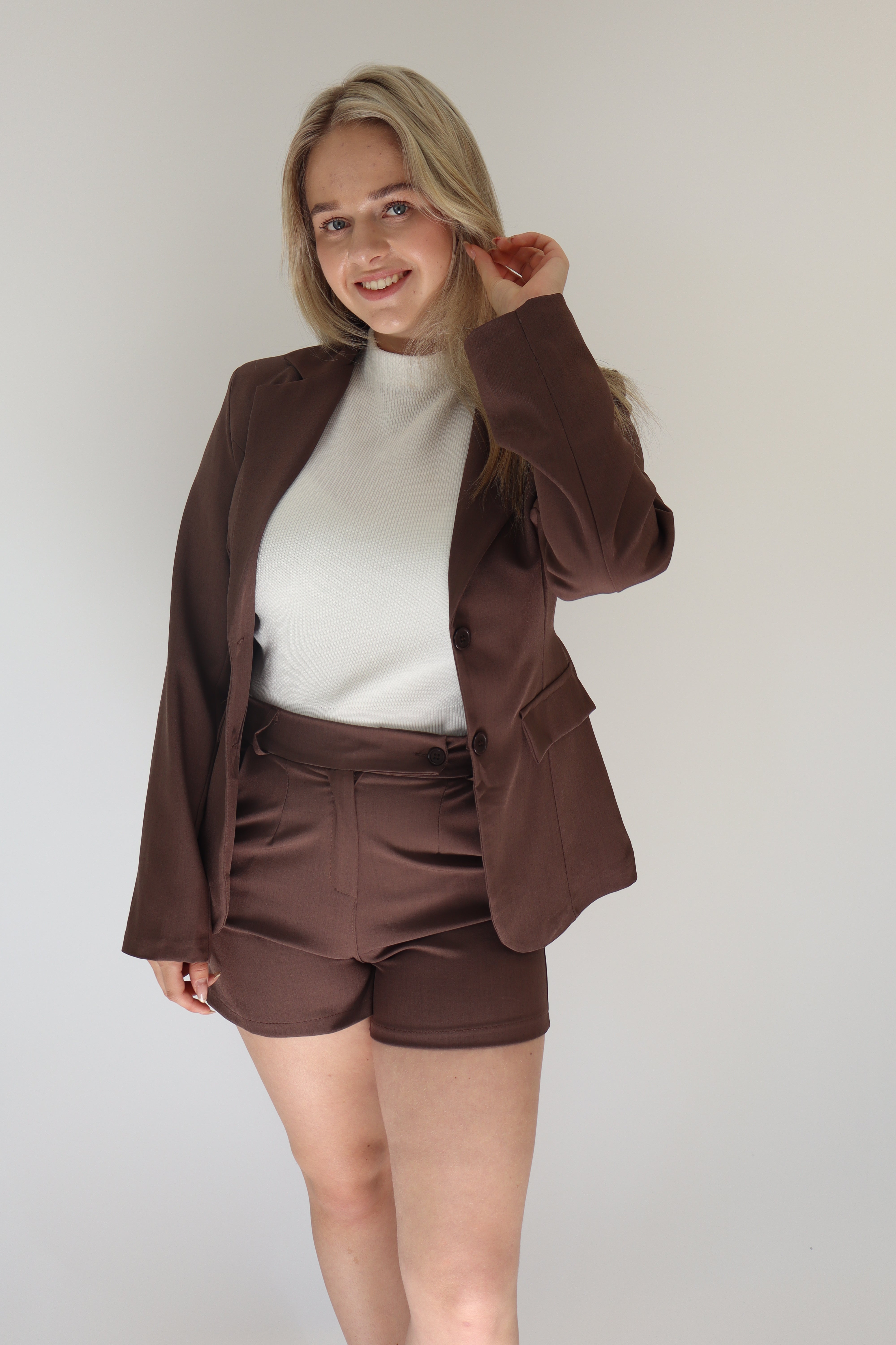 Solange Two Piece Set Brown