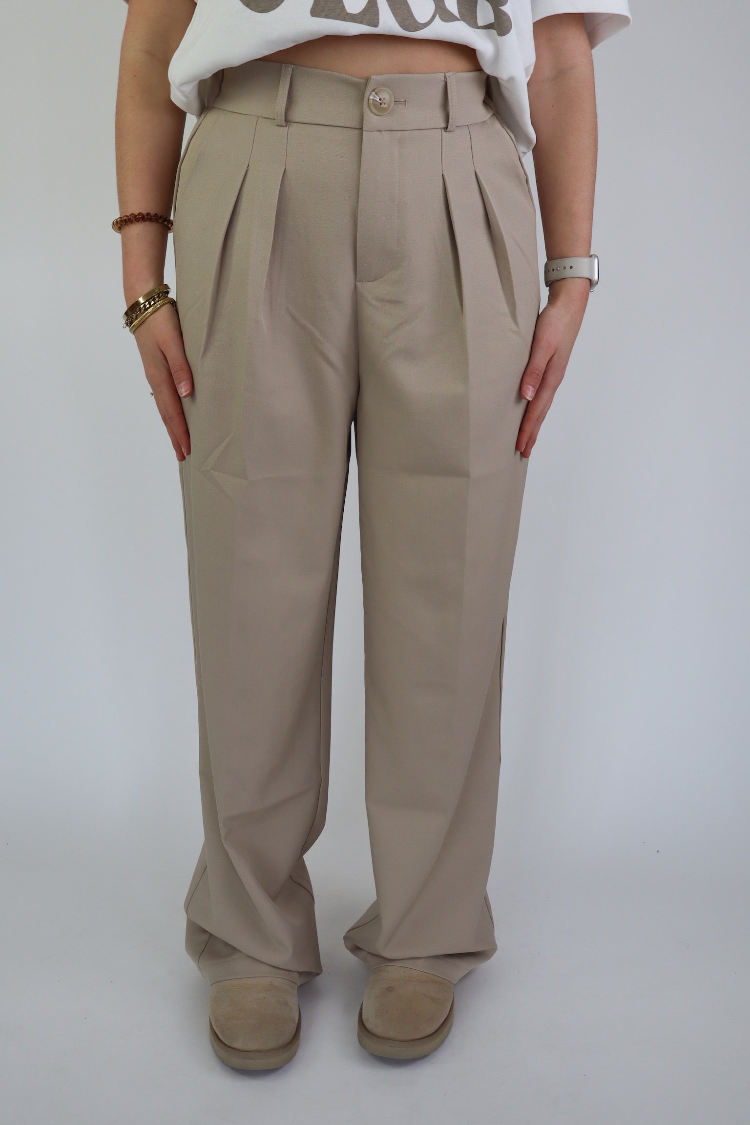 Emma Stretch Pantalon Beige