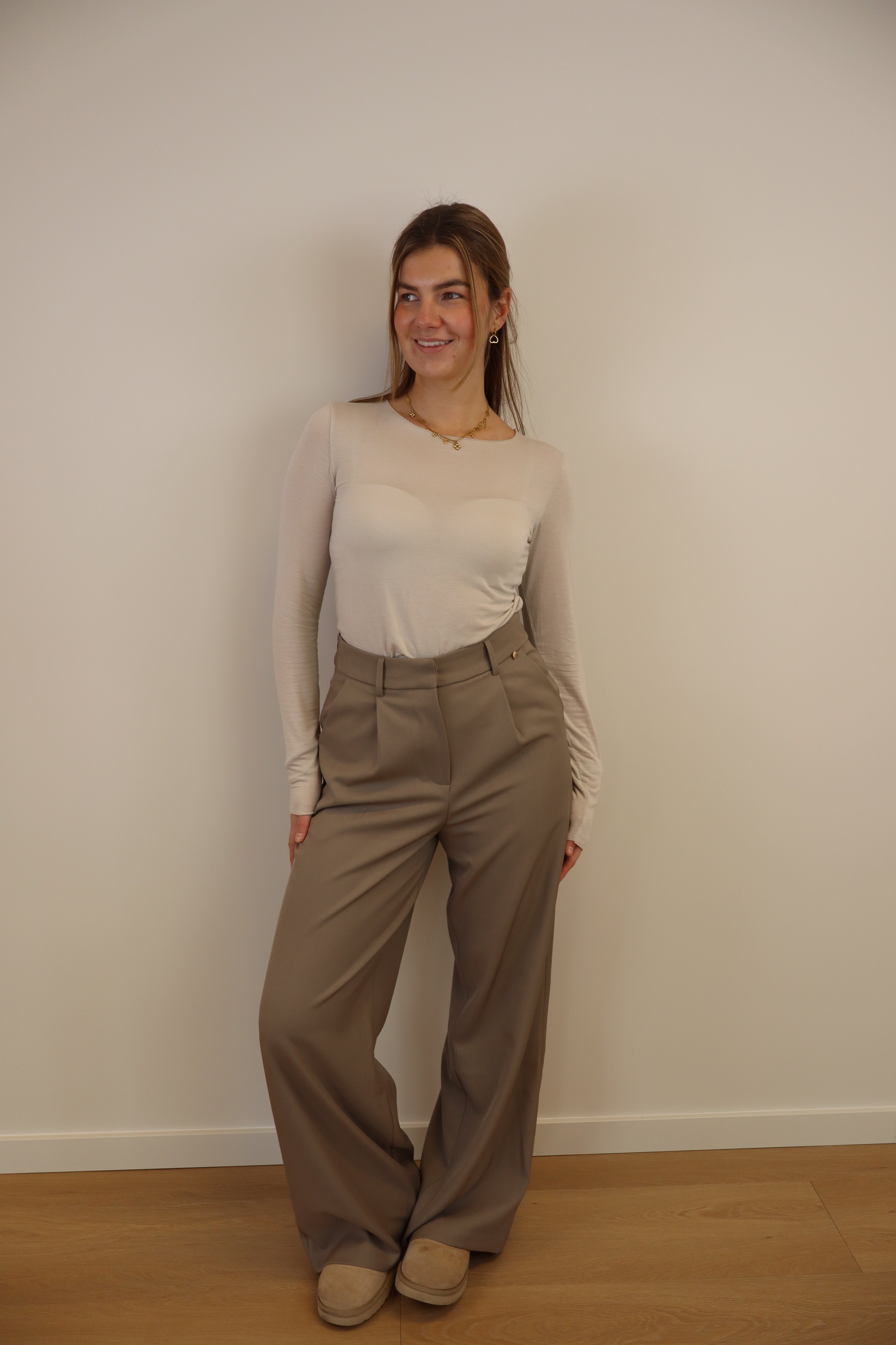 Ambika Soft Sheer Top Beige