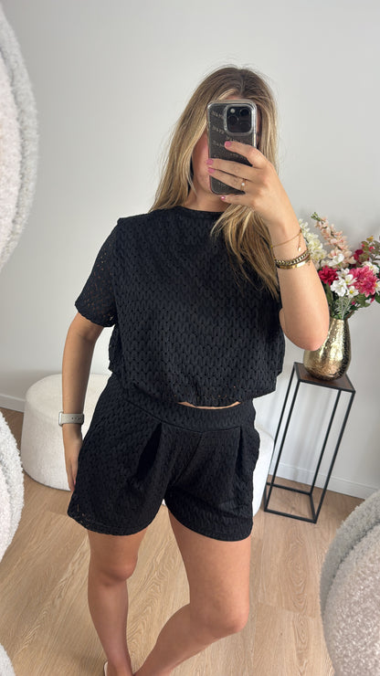 Silvy Two Piece Set Black