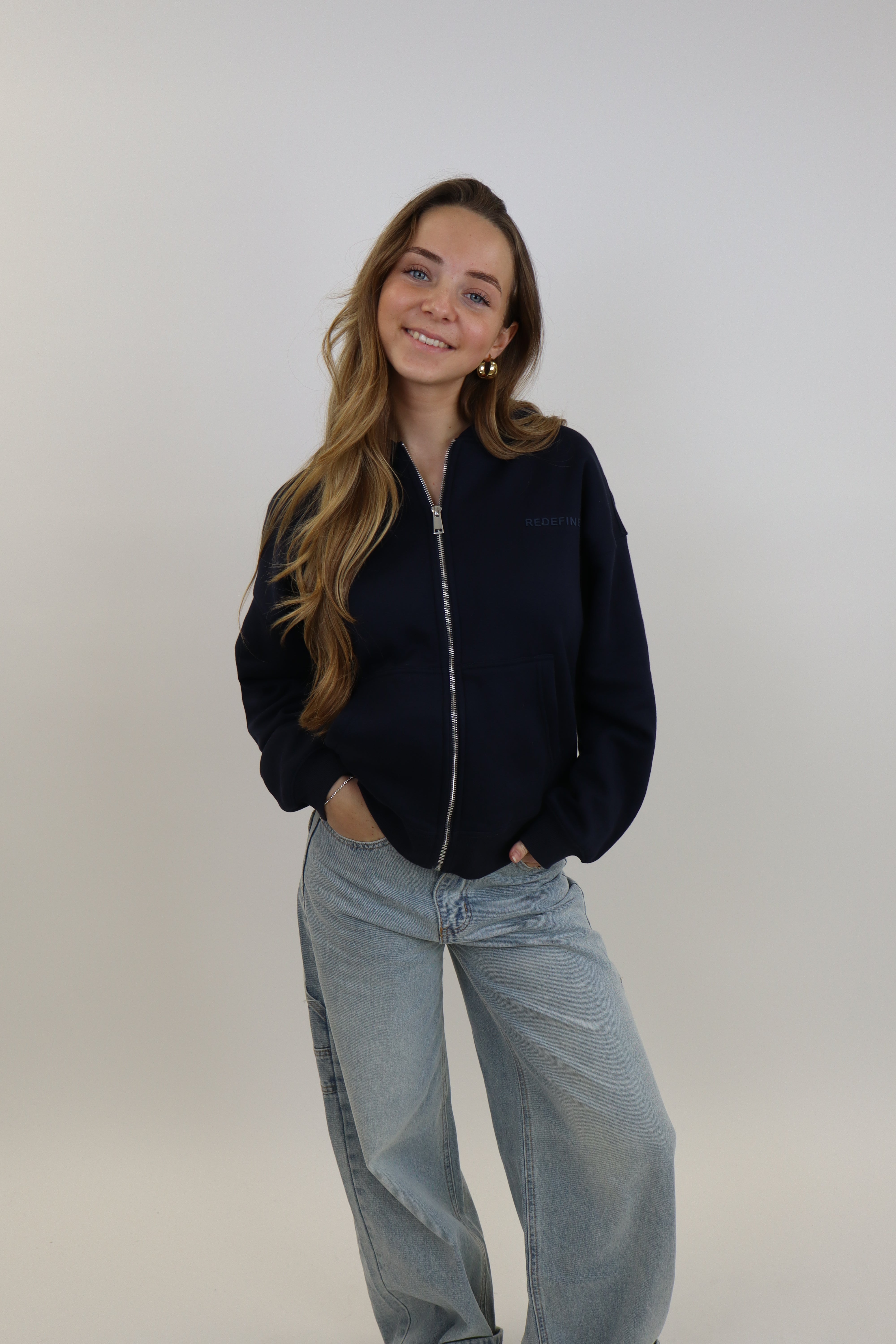 Redefined Zip Vest Navy