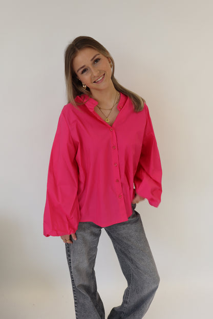 Dani Blouse Lange Mouw Fuchsia