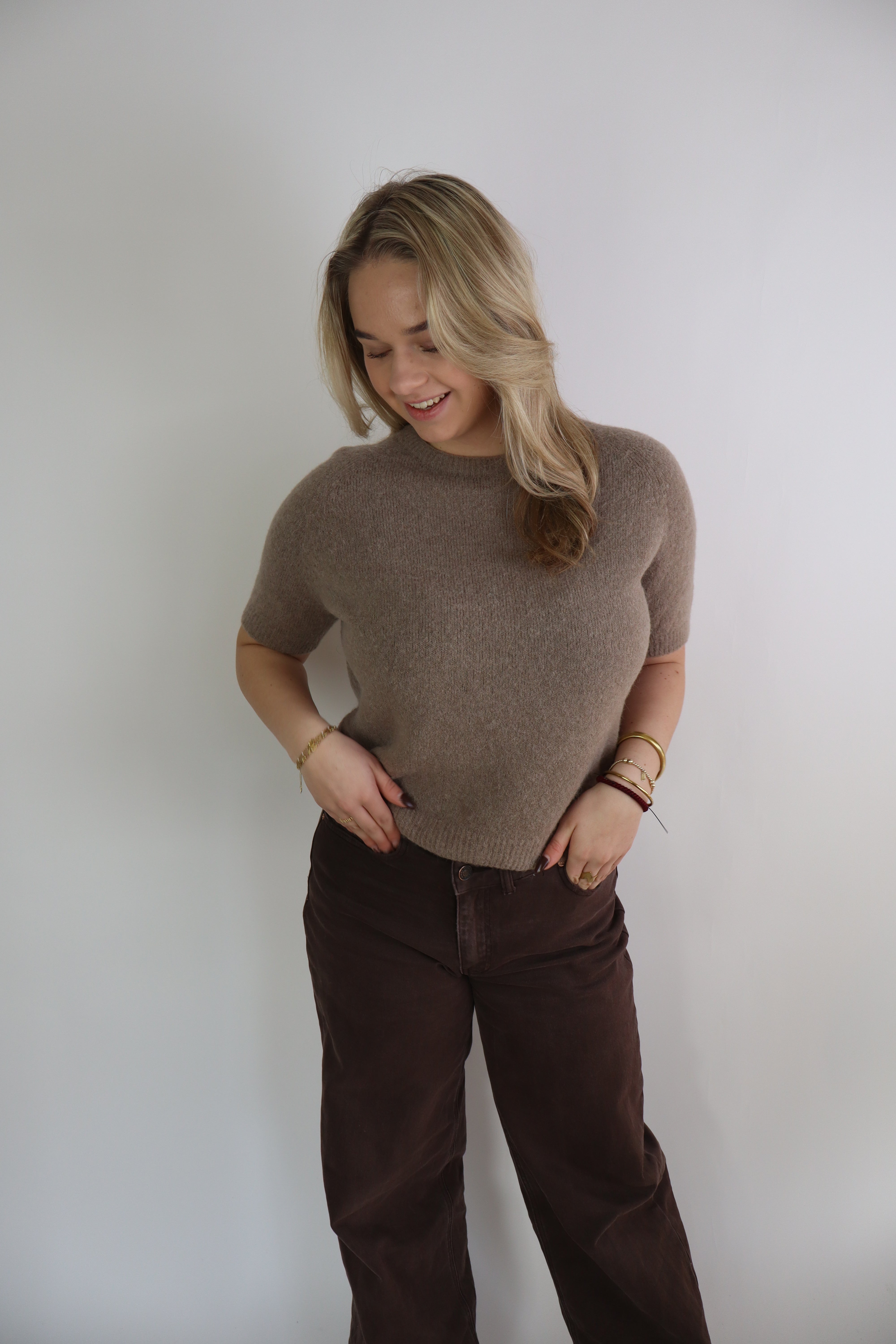 Alpaca Basic Top Taupe