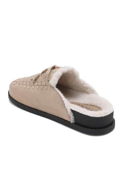 Fluffy Loafers Khaki