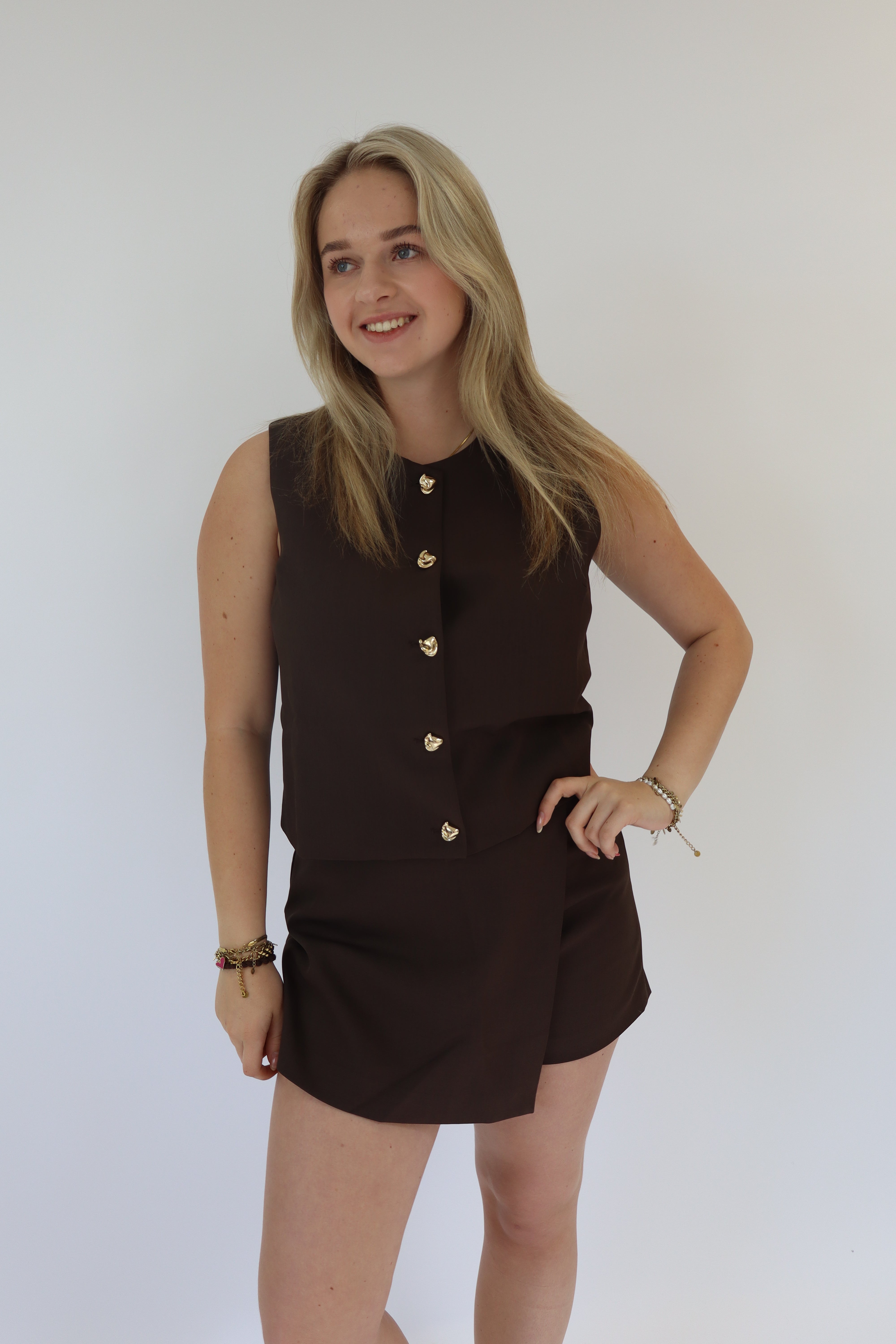 Shirley Skort Bruin