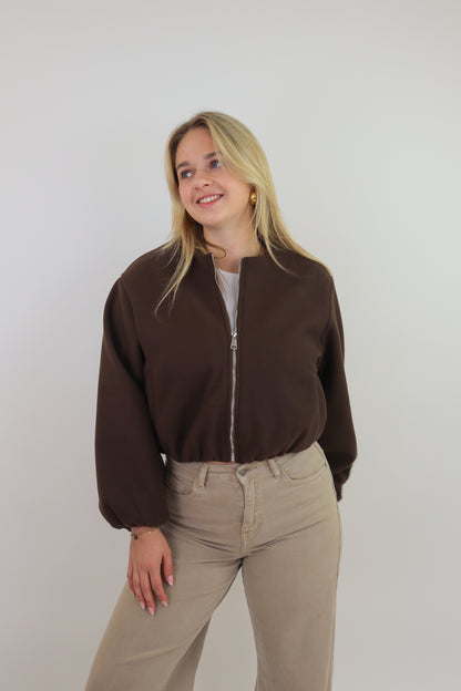 Ambika Bomber Jacket Brown